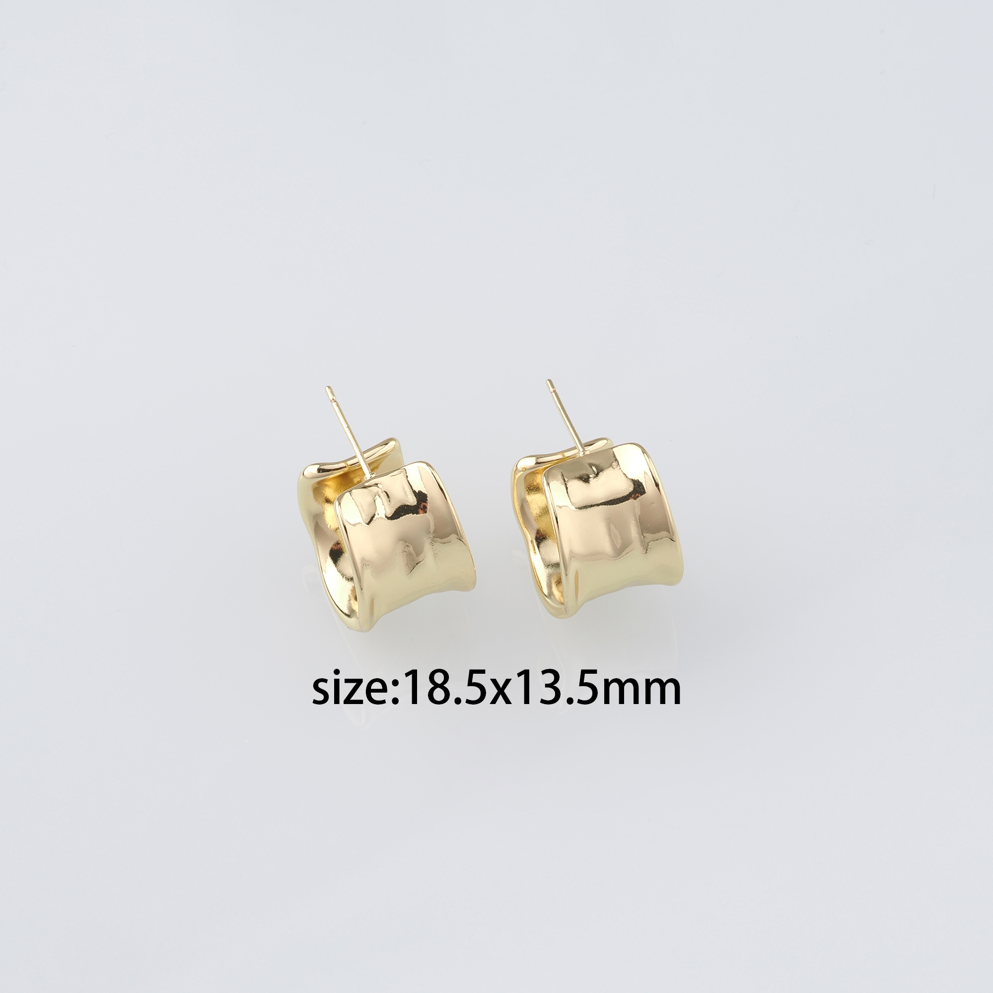 18K Gold Filled Thick Hoops,Dainty Hoops,Gold Huggies Hoop Earrings,Minimalist Earrings