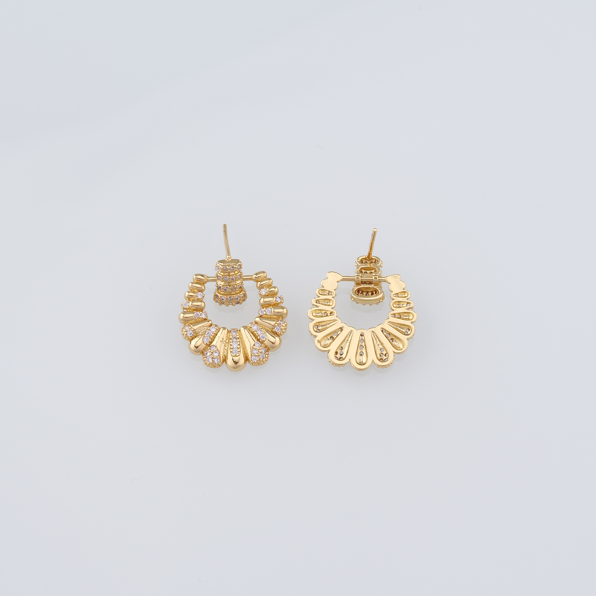 18K Gold Filled Round Stud Earrings,Round Earrings,Dainty Earrings,Minimalist Earring,Gift for Wife