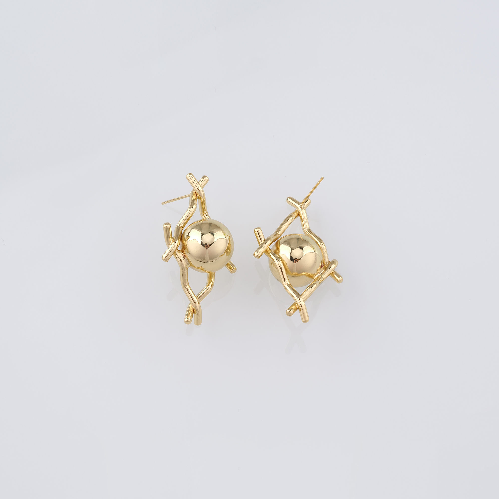 18K Gold Filled Ball Stud Earrings,Dainty Earrings,Ball Earrings,Minimalist Earring,Gift for Wife