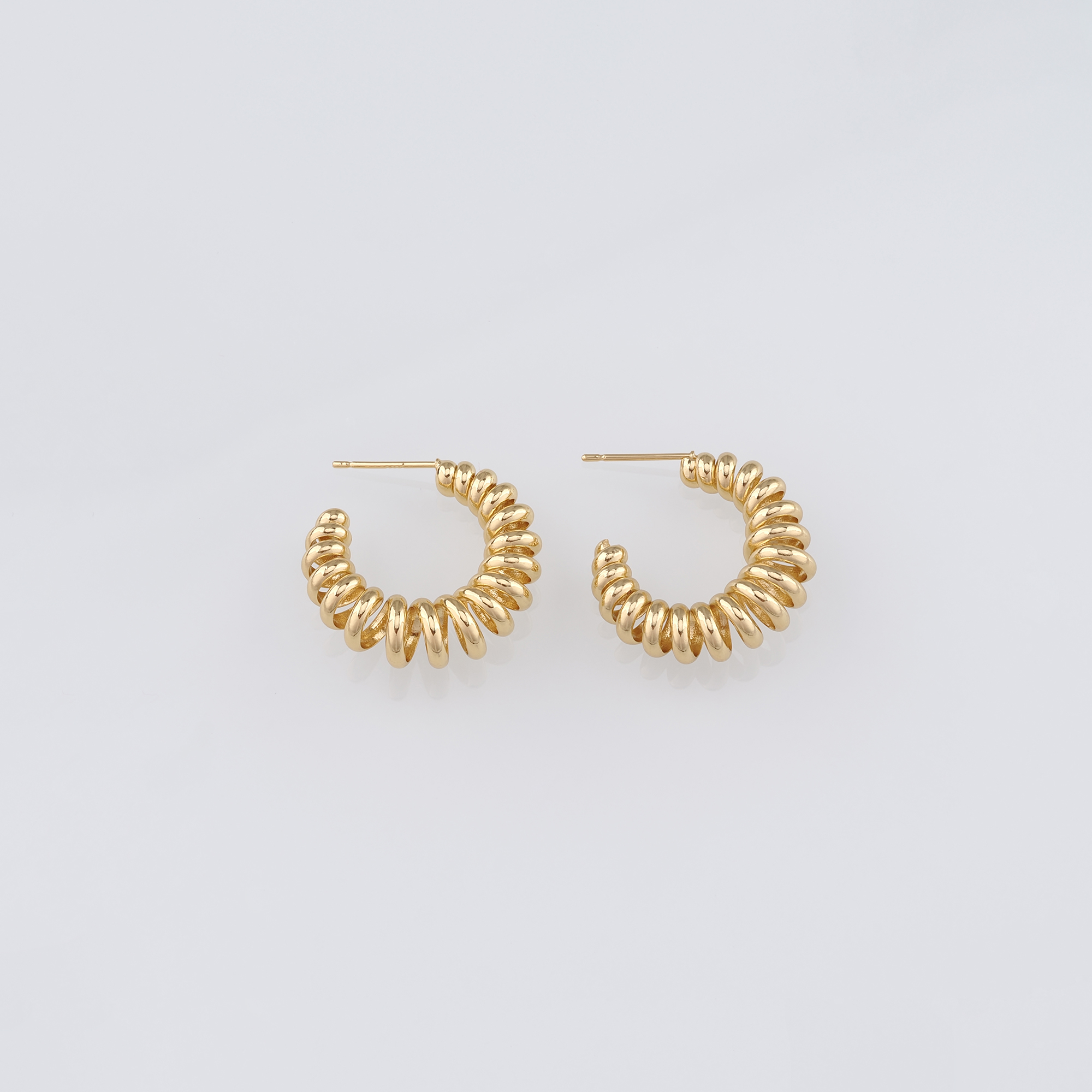 18K Gold Filled Round Hoops Earrings,Dainty Hoops,Gold Huggies Hoop Earrings,Minimalist Earrings