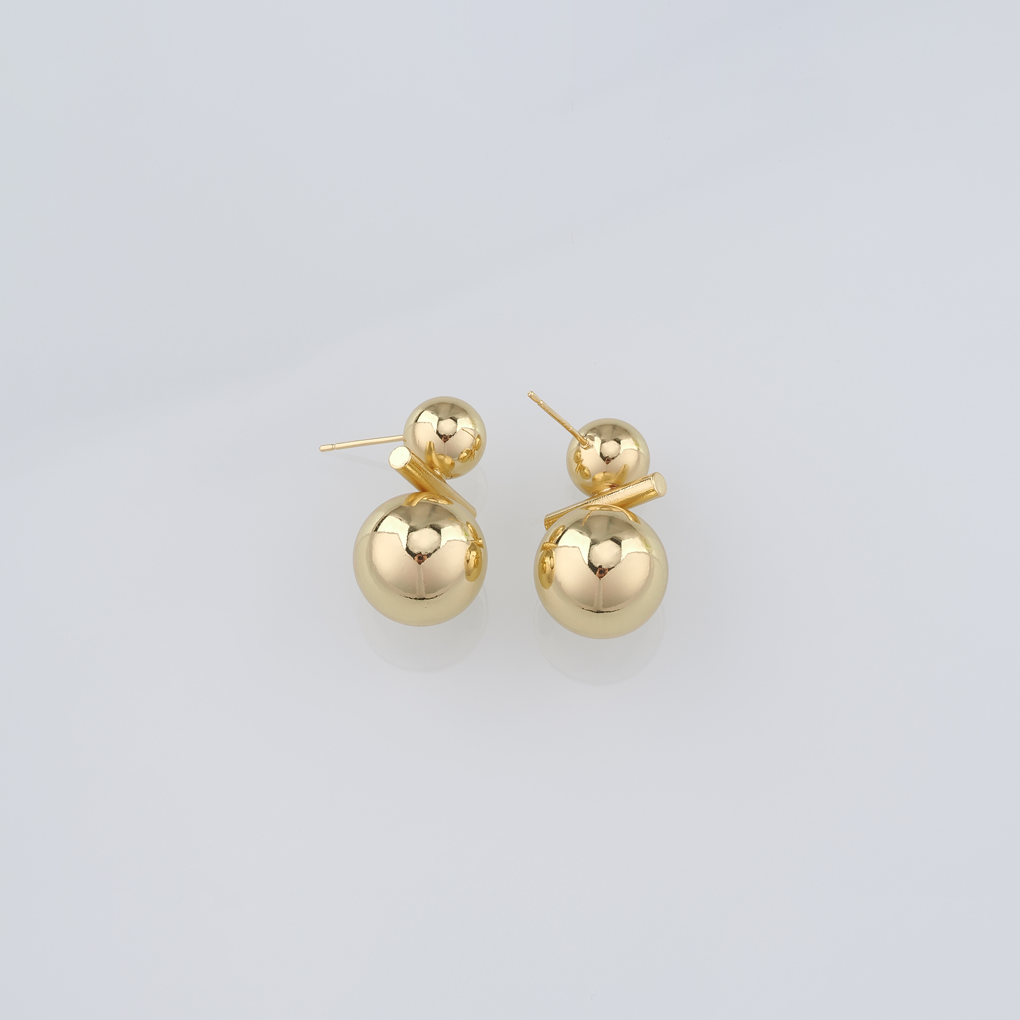 18K Gold Filled Ball Stud Earrings,Dainty Earrings,Ball Earrings,Minimalist Earring,Gift for Wife