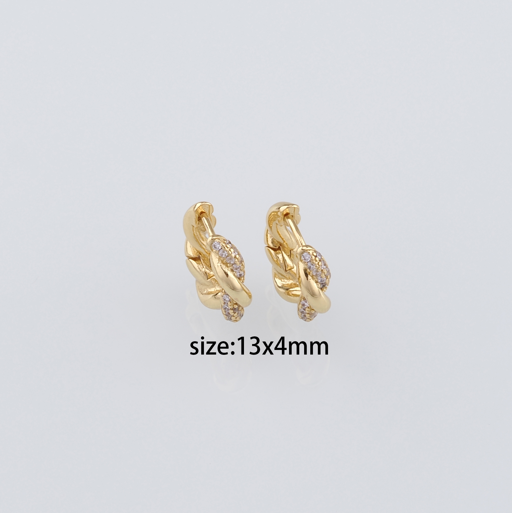 18K Gold Filled Twist Hoop Earrings,Everyday Earrings,Dainty Earrings,Gold Hoops Huggie,Minimalist Earrings