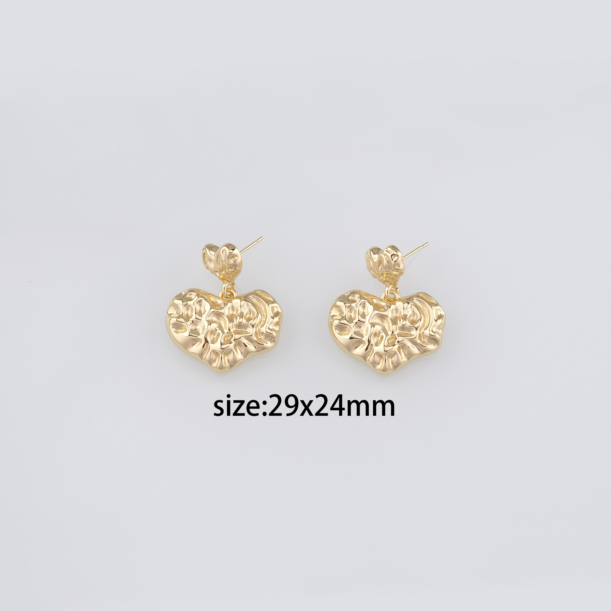 18K Gold Filled Heart Stud Earrings,Heart Earrings,Dainty Earrings,Minimalist Earring,Gift for Wife