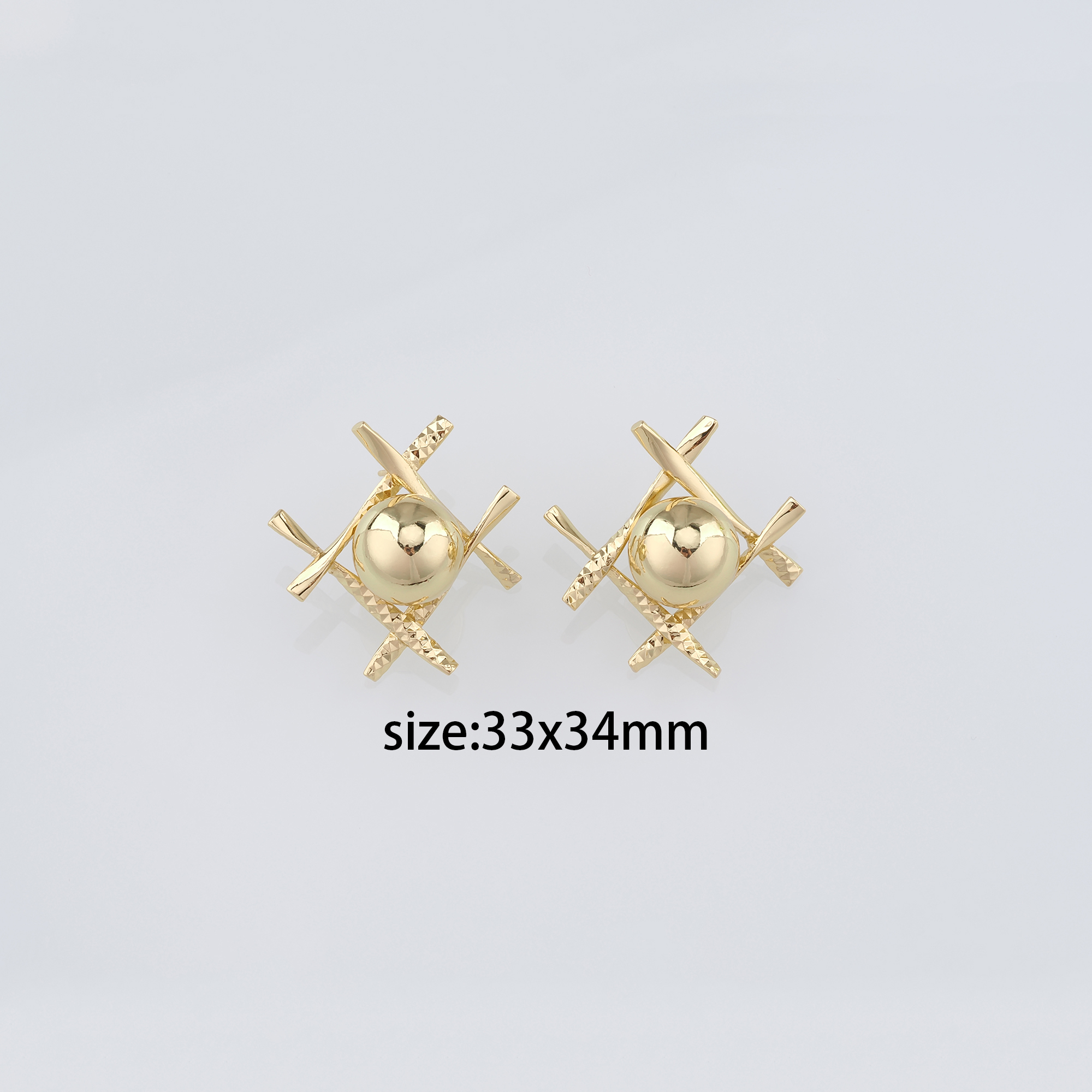 18K Gold Filled Ball Stud Earrings,Dainty Earrings,Ball Earrings,Minimalist Earring,Gift for Wife