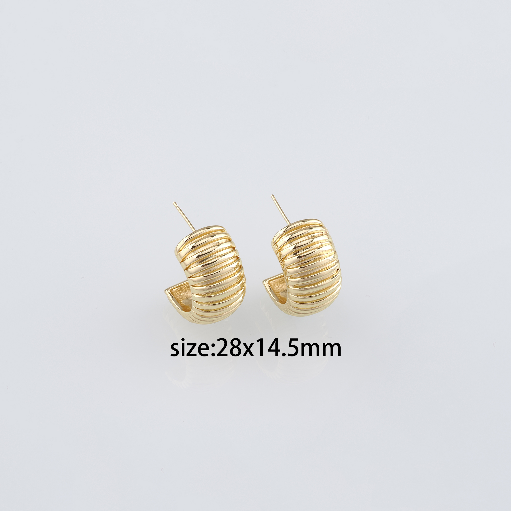 18K Gold Filled Thick Hoops,Dainty Hoops,Gold Huggies Hoop Earrings,Minimalist Earrings