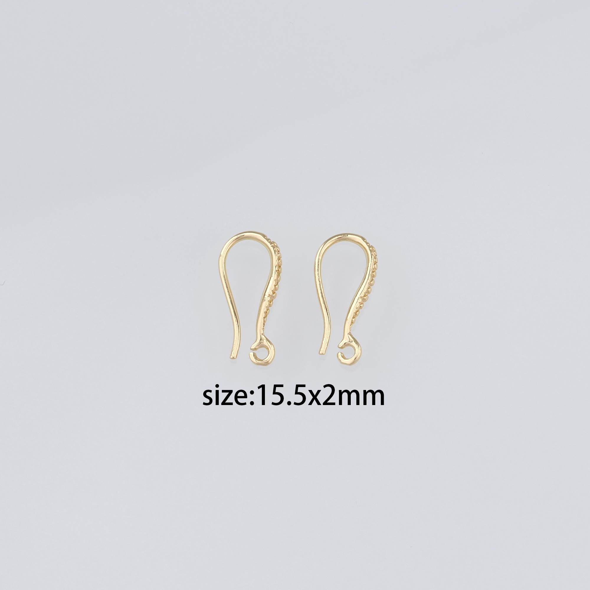 18K Gold Filled Hook Earrings,Ear Wires, Wire Hooks,Ear Hooks, French Hook Ear Wire-Simple Classic
