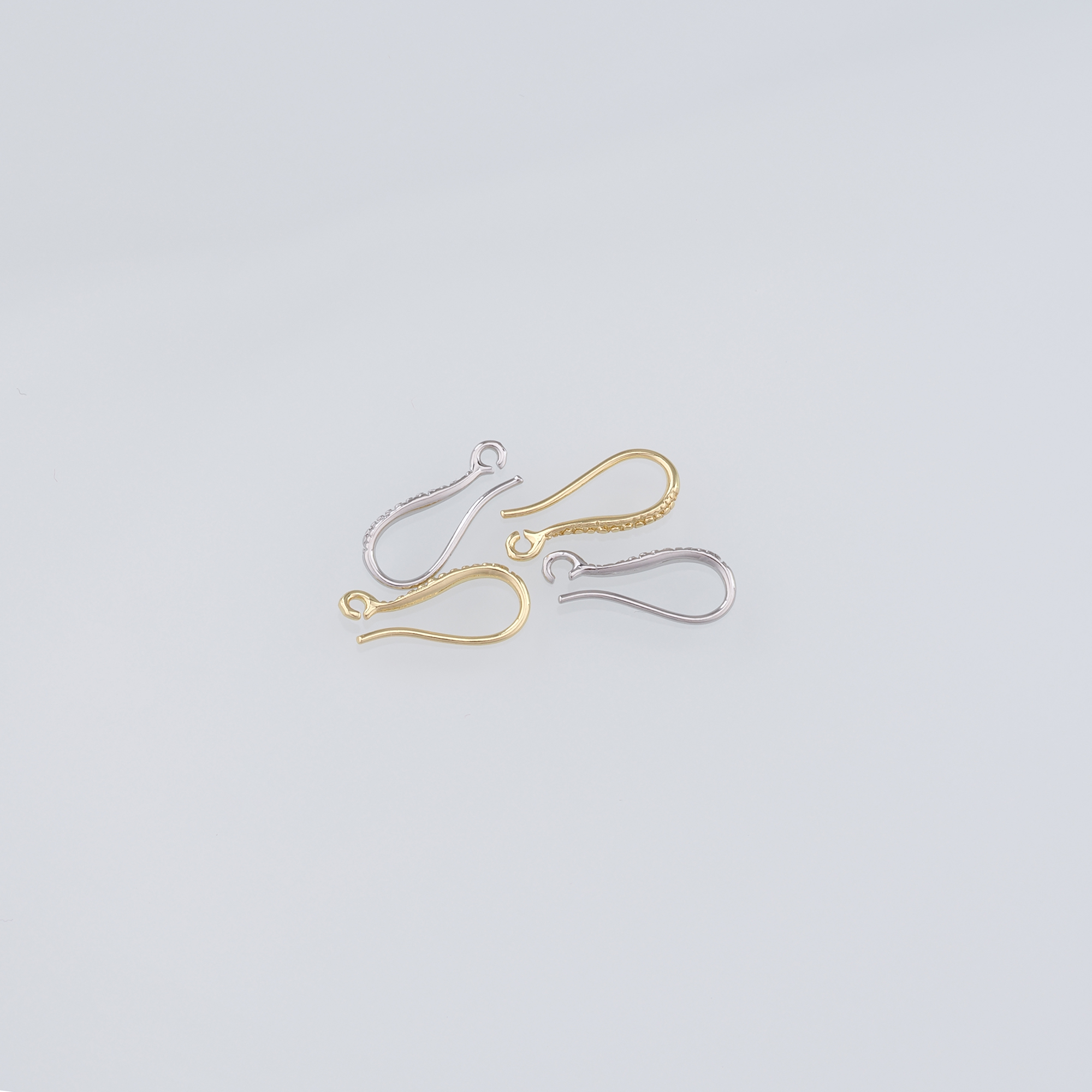 18K Gold Filled Hook Earrings,Ear Wires, Wire Hooks,Ear Hooks, French Hook Ear Wire-Simple Classic