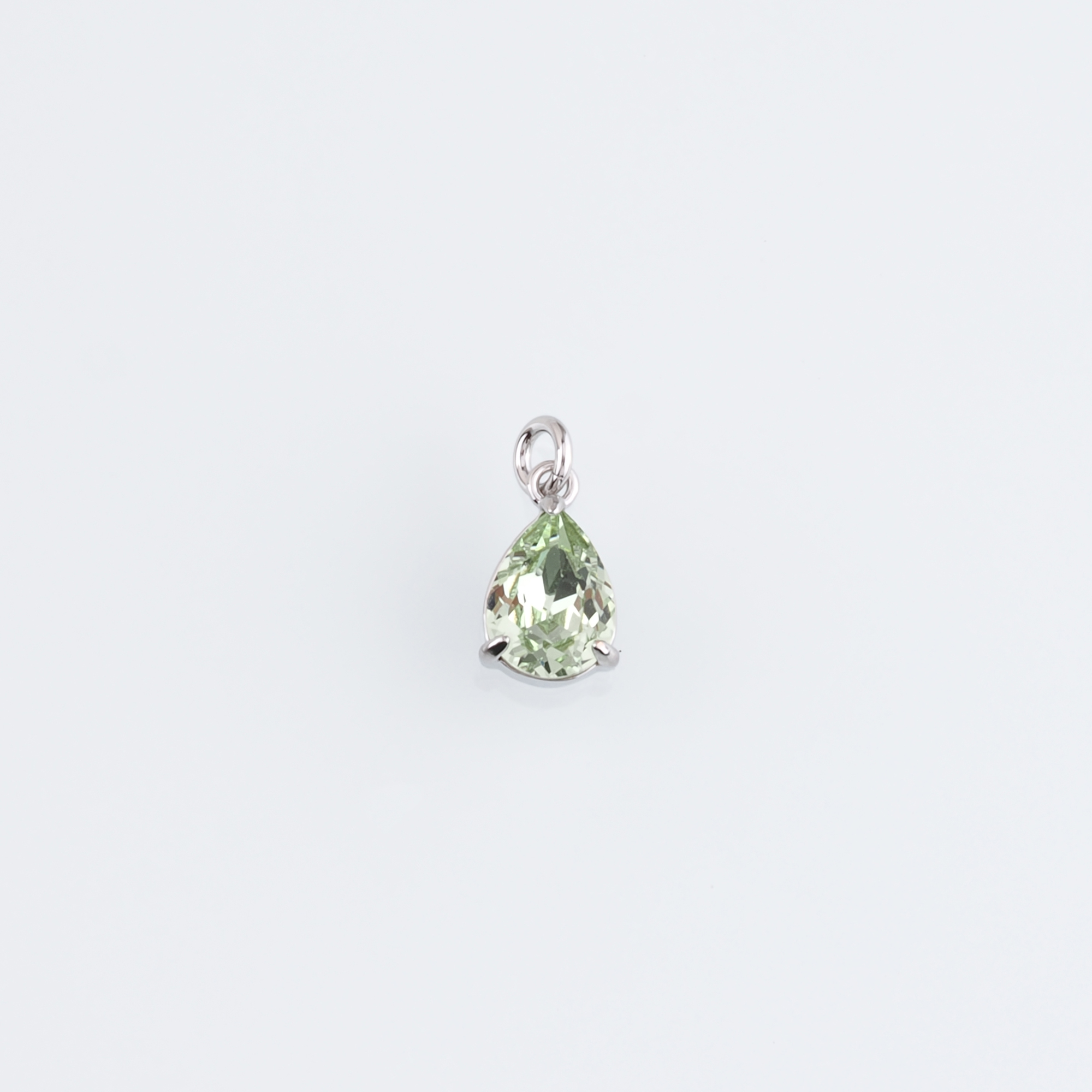 18K Gold Filled Teardrop Pendant,Crystal Water Drop Charm Earrings Necklace for DIY Jewelry Making Supply