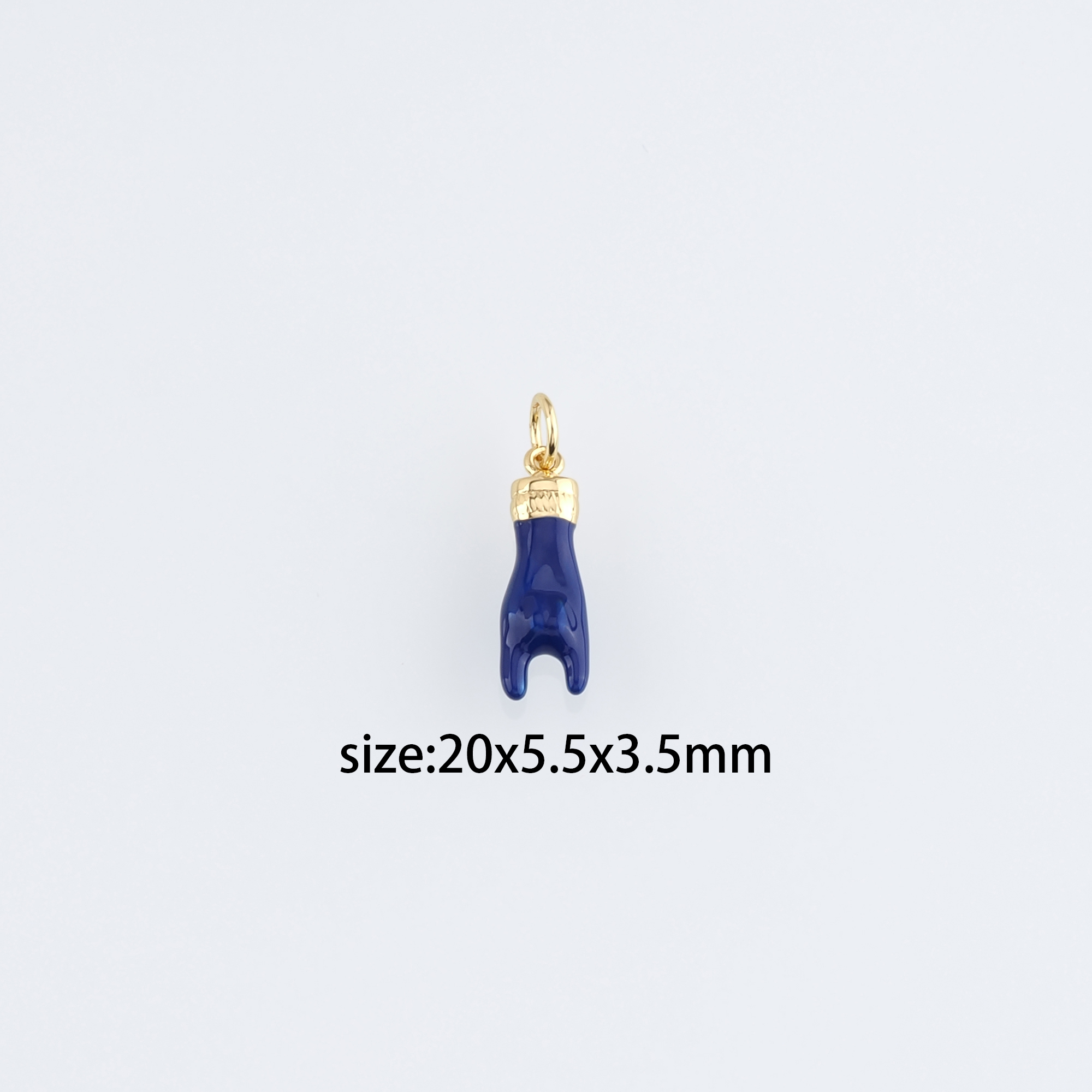 18K Gold Filled Hand Pendant,Dainty Gesture Charm Earrings Necklace for DIY Jewelry Making Supply