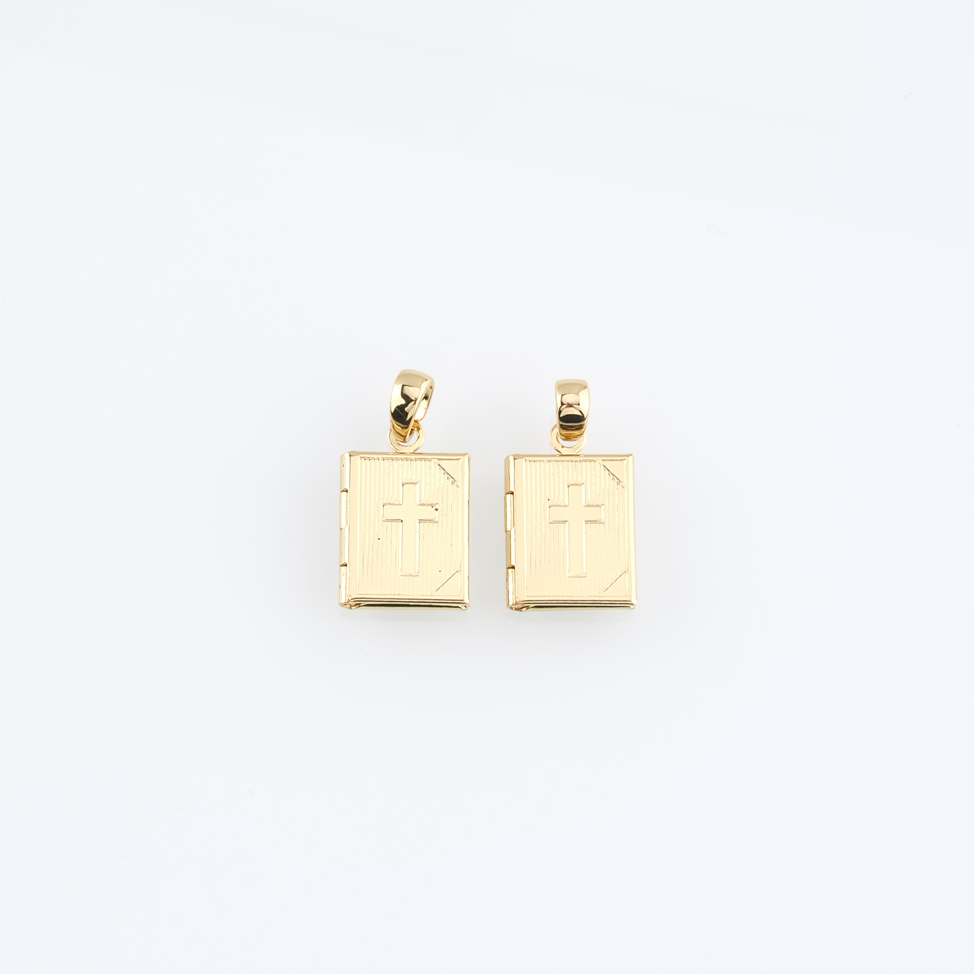 18K Gold Filled Cross Pendant,Dainty Cross Charm Earrings Necklace for DIY Jewelry Making Supply