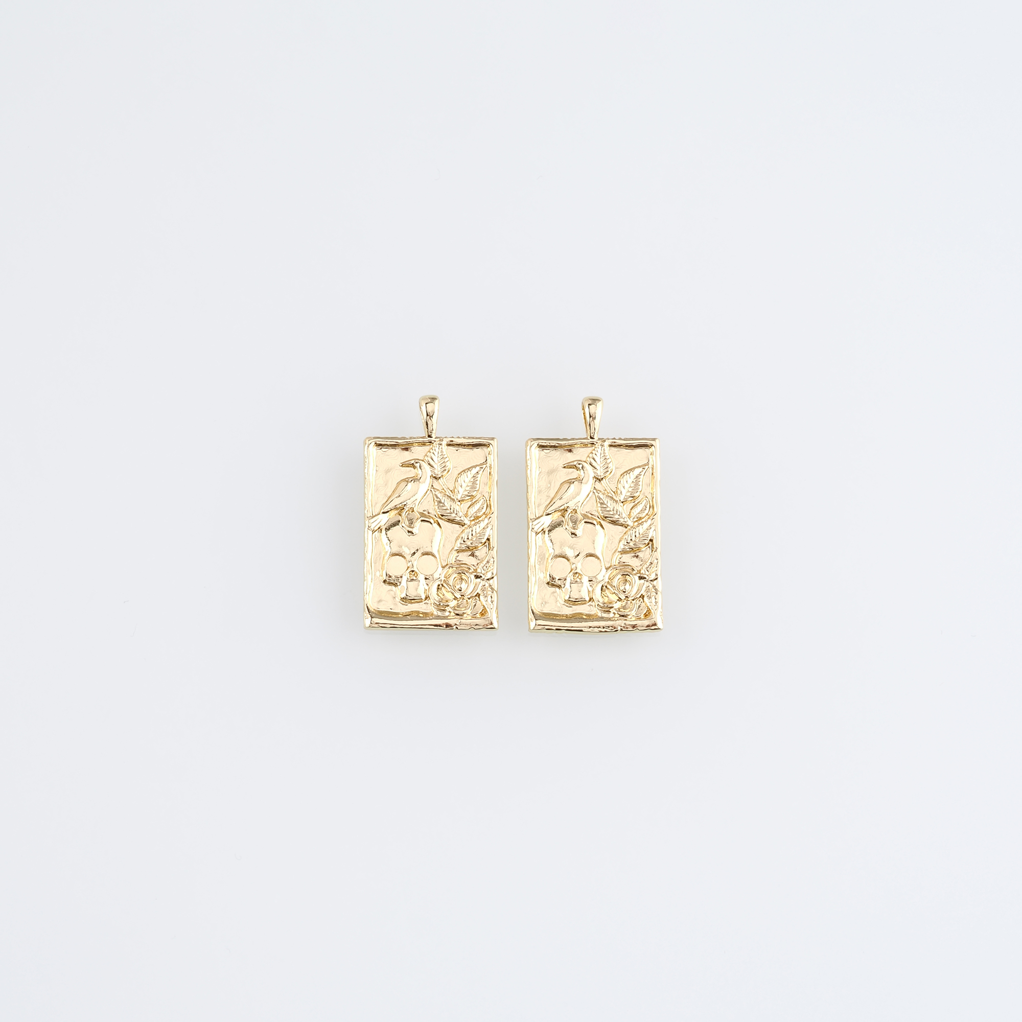 18K Gold Filled Skull Pendant,Dainty Skull Charm Earrings Necklace for DIY Jewelry Making Supply