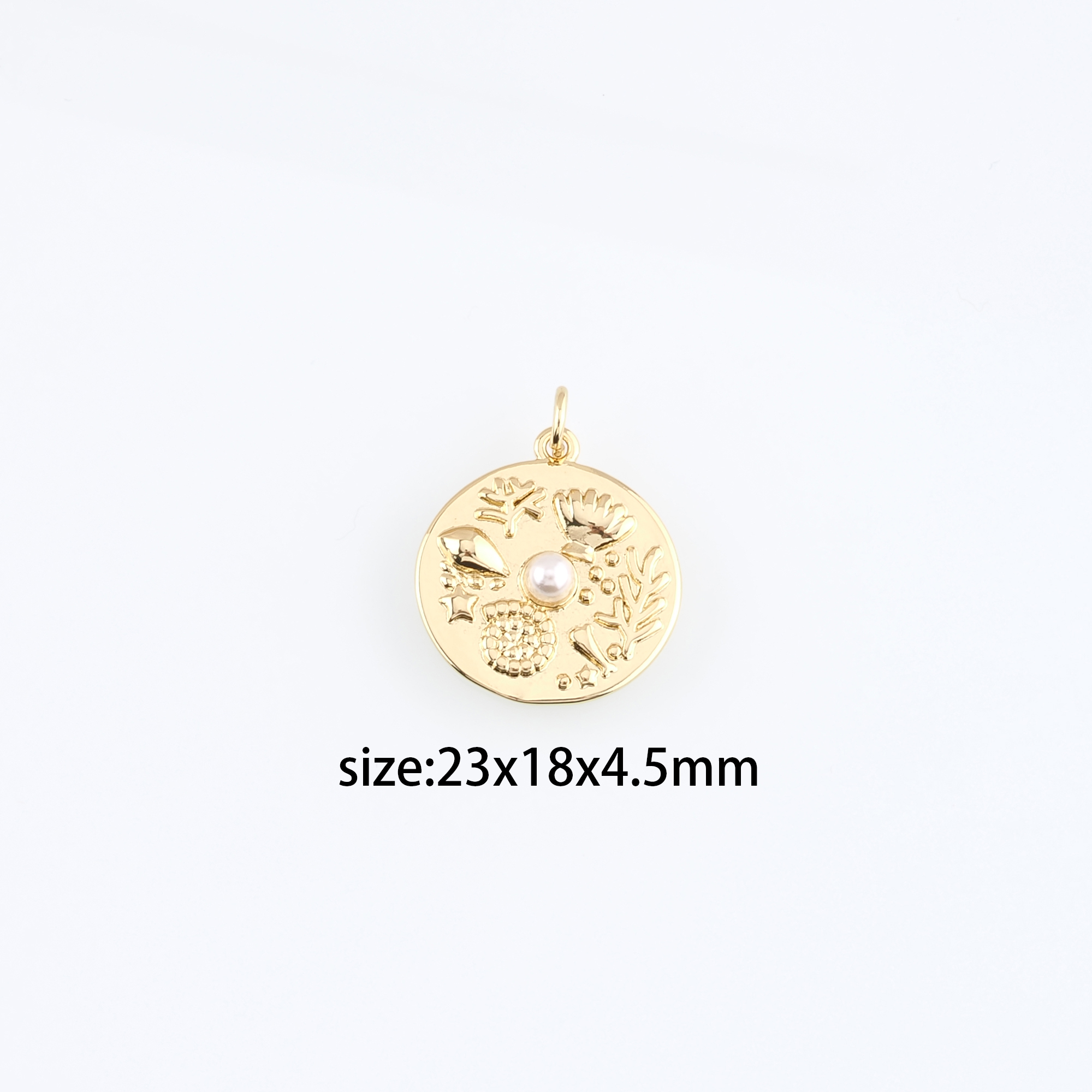 18K Gold Filled Scallop Pendant,Starfish Charm Earrings Necklace for DIY Jewelry Making Supply