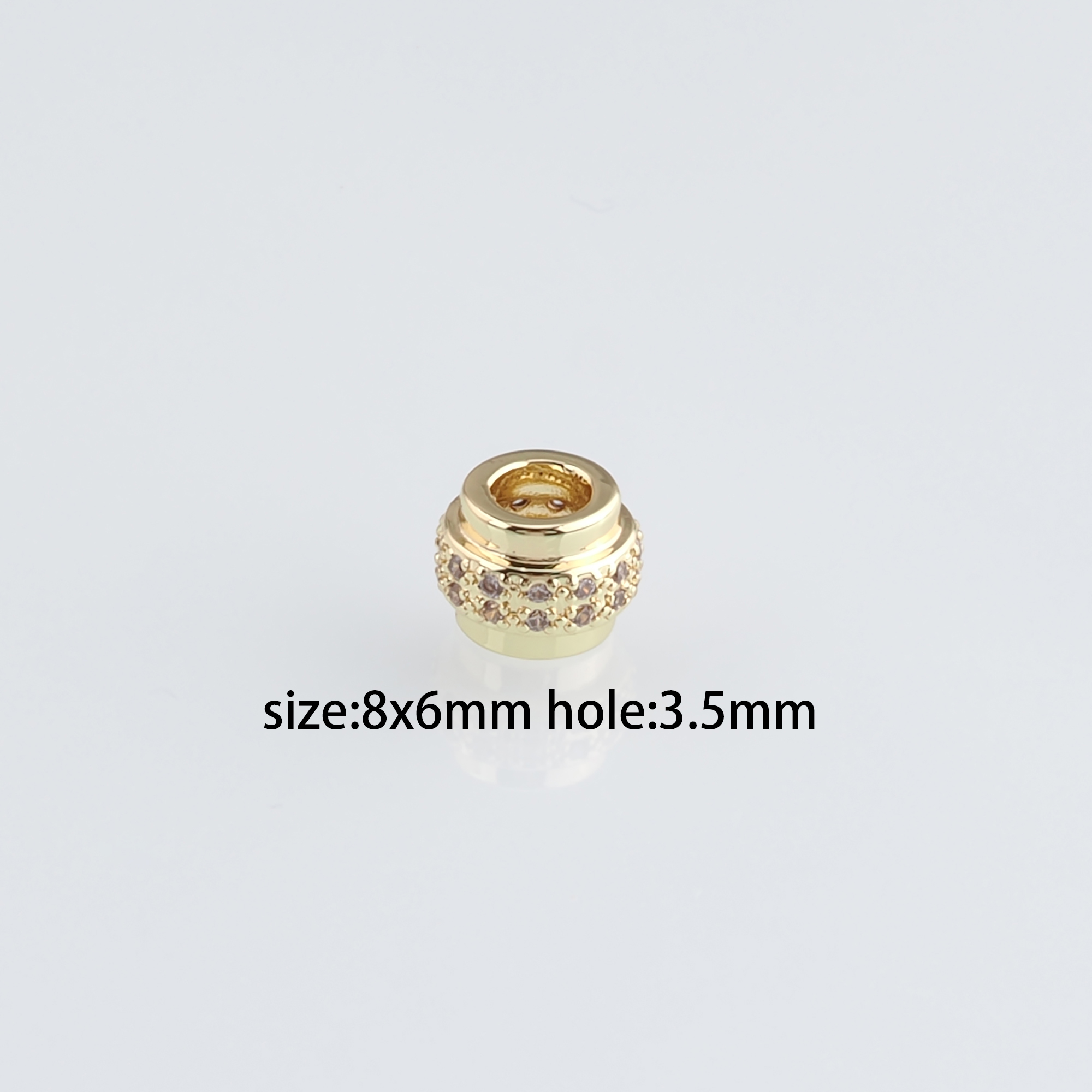 18K Gold Filled Round Spacer Beads,Cube Beads,Flower Beads,Cylinder Spacer Bead,DIY Jewelry Making Supply