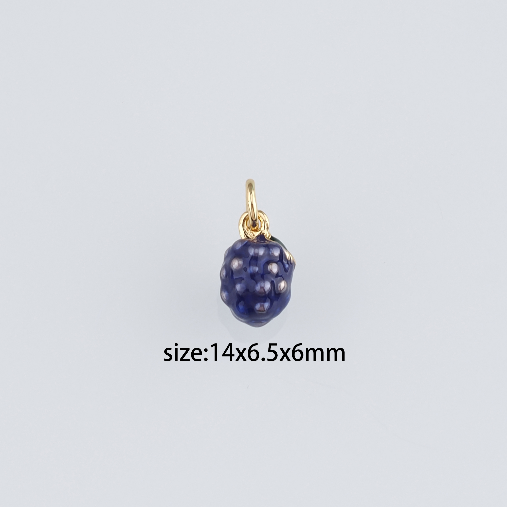 18K Gold Filled Fruit Pendant,Enamel Fruit Charm Earrings Necklace for DIY Jewelry Making Supply