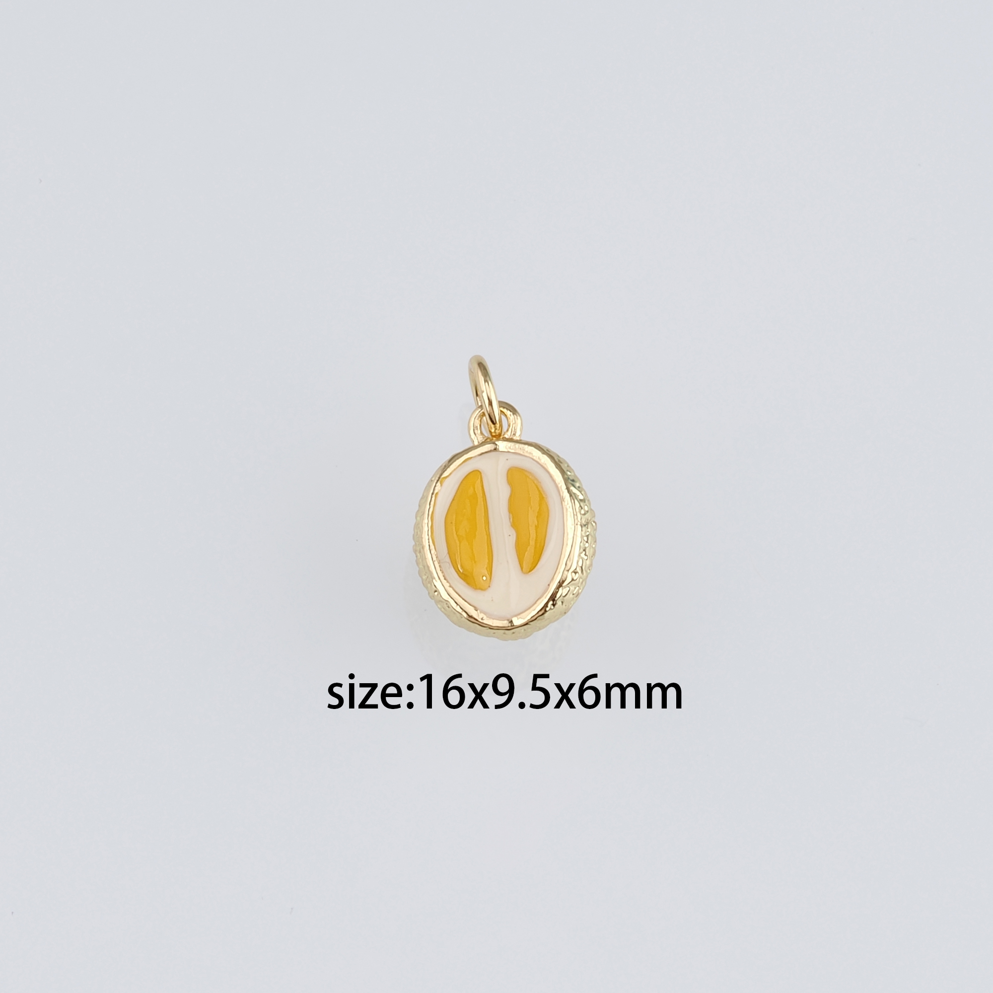 18K Gold Filled Fruit Pendant,Enamel Fruit Charm Earrings Necklace for DIY Jewelry Making Supply