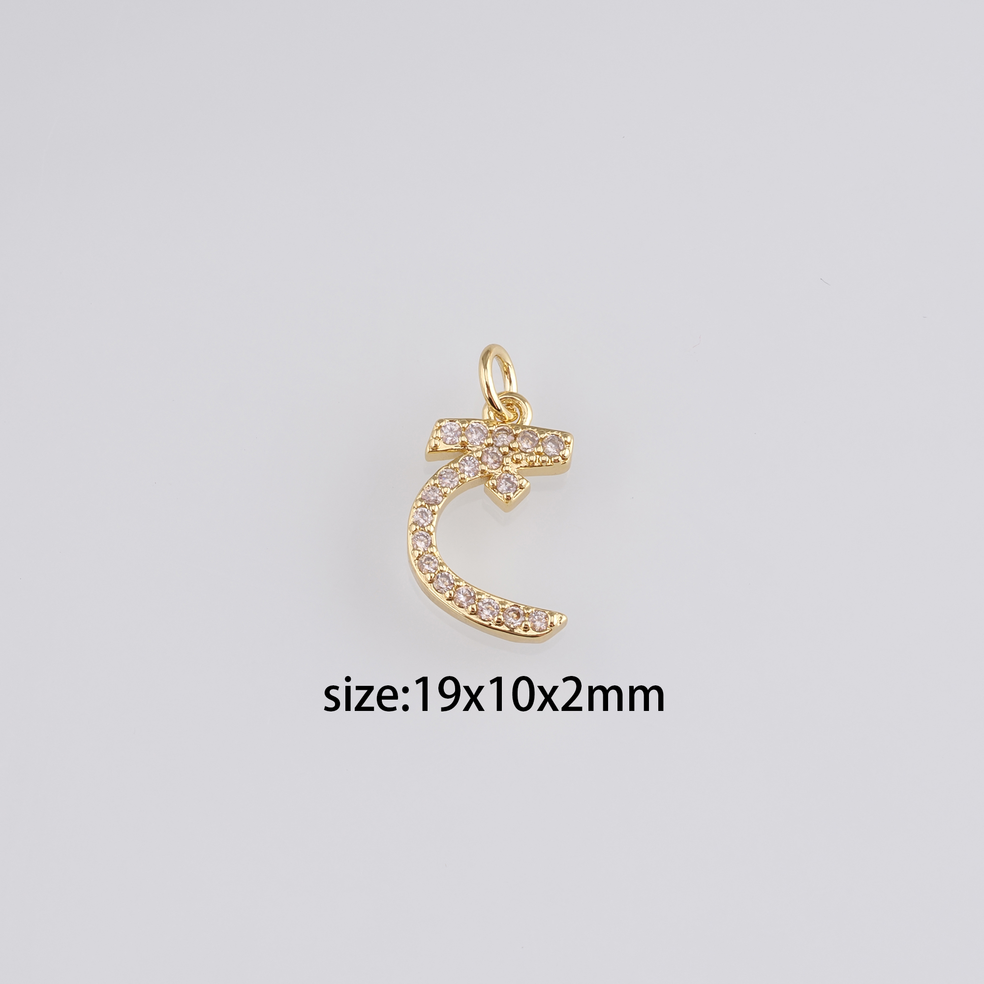 18K Gold Filled Geometric Pendant,CZ Micro Pave Geometric Charm Earrings Necklace for DIY Jewelry Making Supply