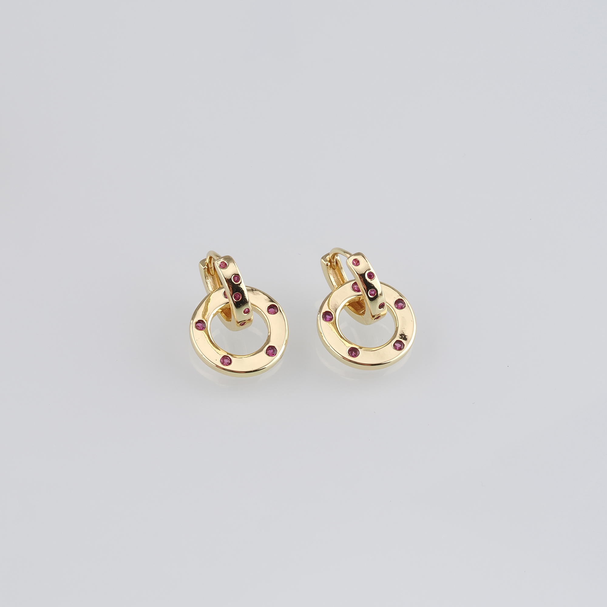 18K Gold Filled Round CZ Hoop Earrings,Dainty Zirconia Earrings,Gold Hoops,Dainty CZ Hoops Huggie