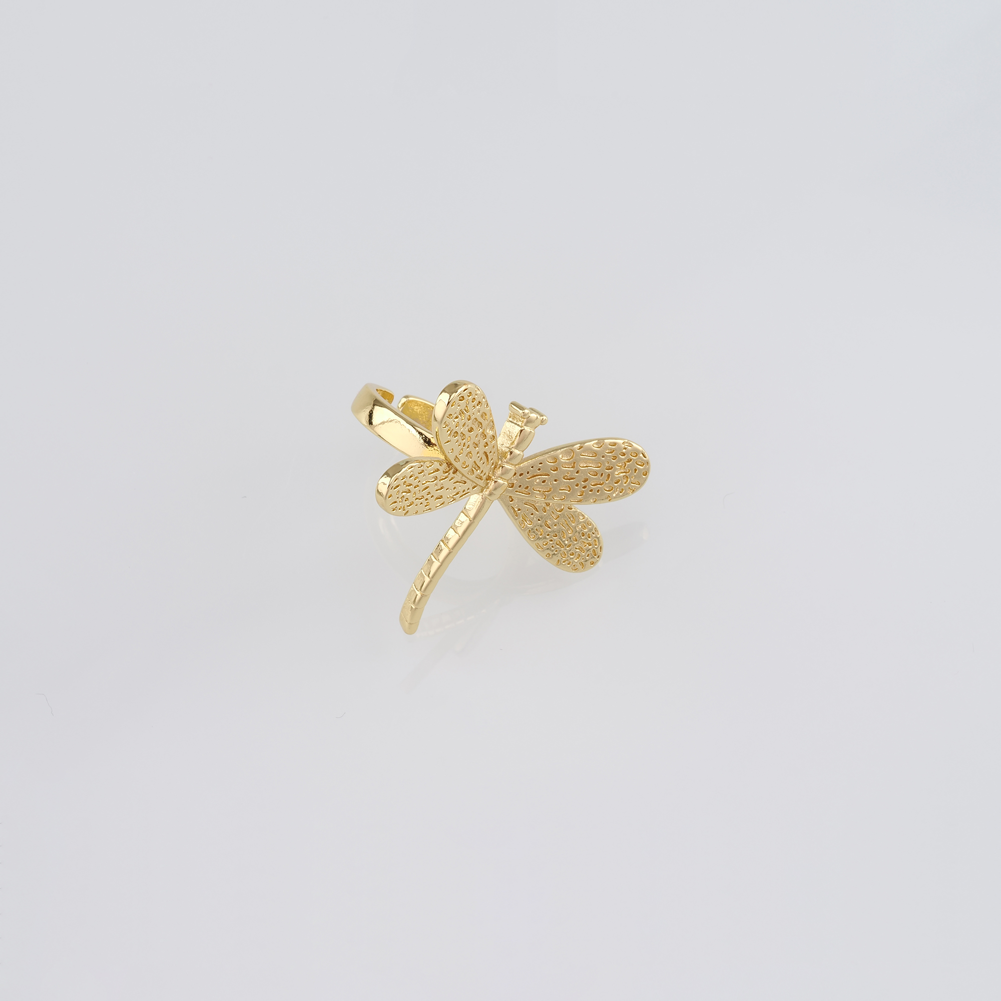 18K Gold Filled Dragonfly Rings,Dainty Rings,Adjustable Ring,Minimalist Ring,Open Ring,Gift for Her