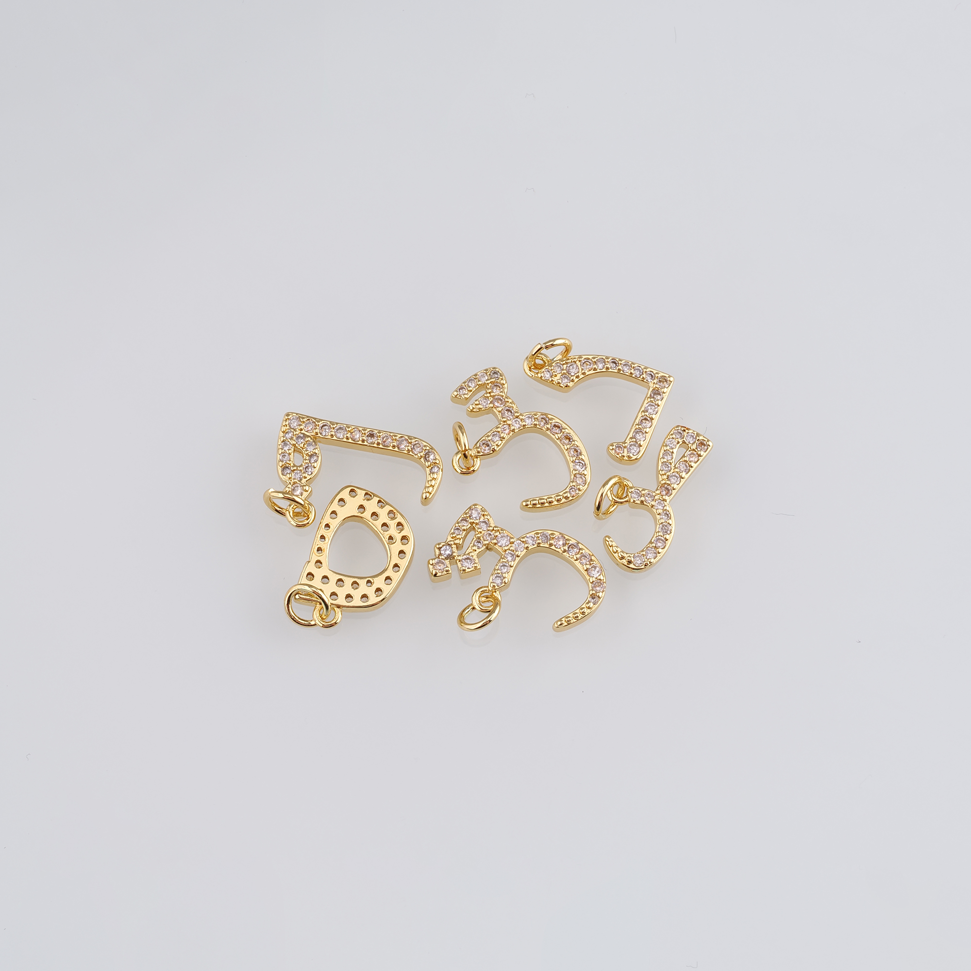 18K Gold Filled Geometric Pendant,Dainty Geometric Charm Earrings Necklace for DIY Jewelry Making Supply