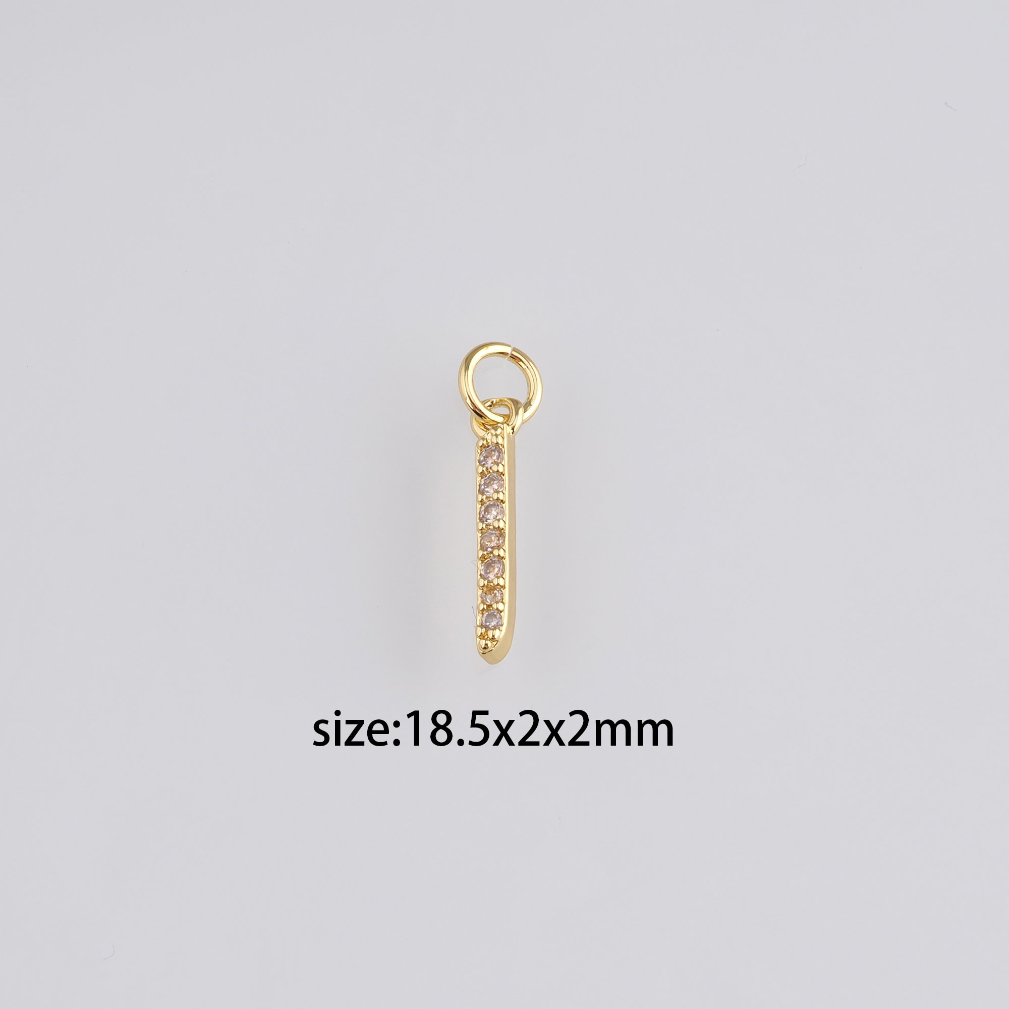 18K Gold Filled Geometric Pendant,CZ Micro Pave Geometric Charm Earrings Necklace for DIY Jewelry Making Supply