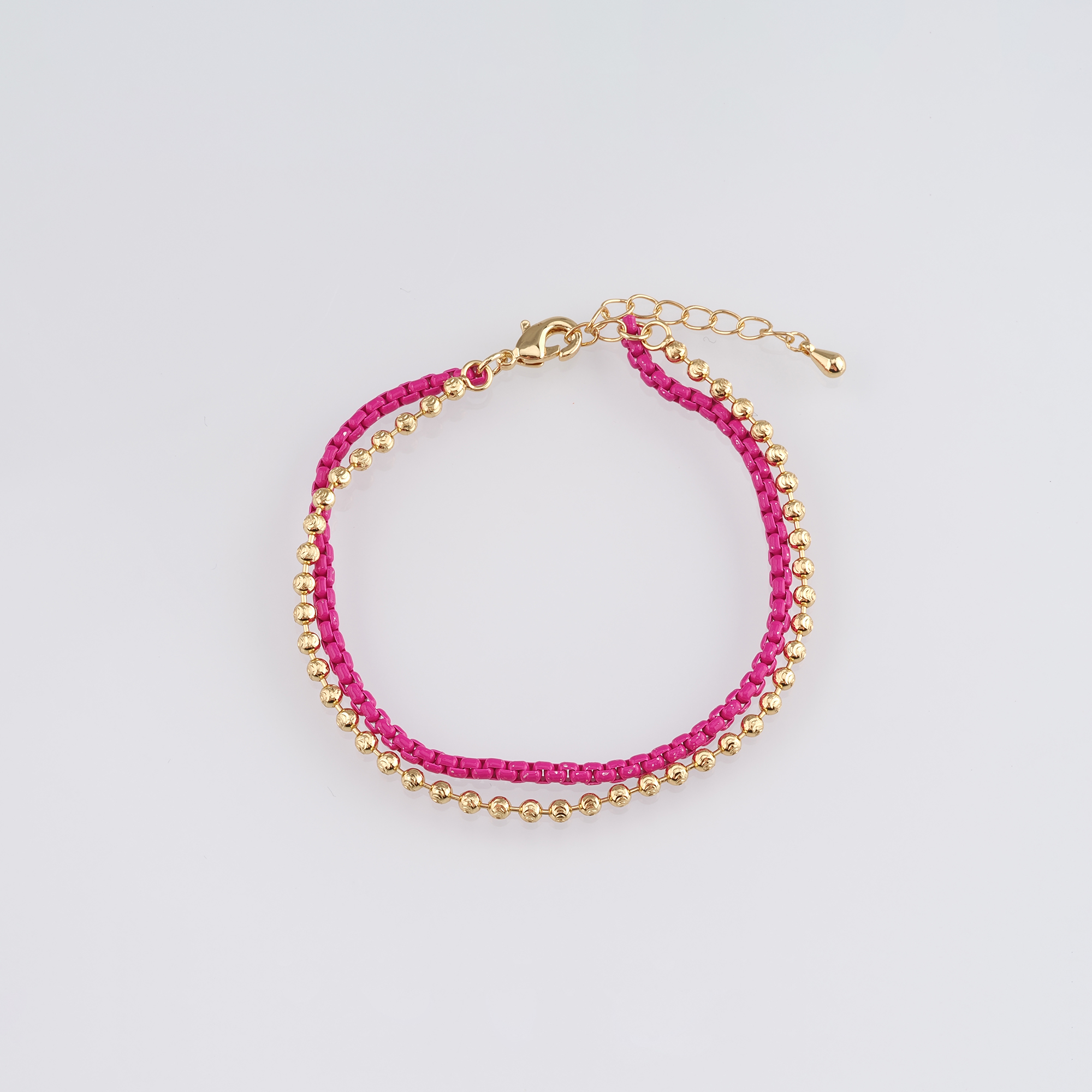18K Gold Filled Box Link Chain Bracelet,Bead Chain,Gold Chain Bracelet,Ladies Bracelet,Gift For Her