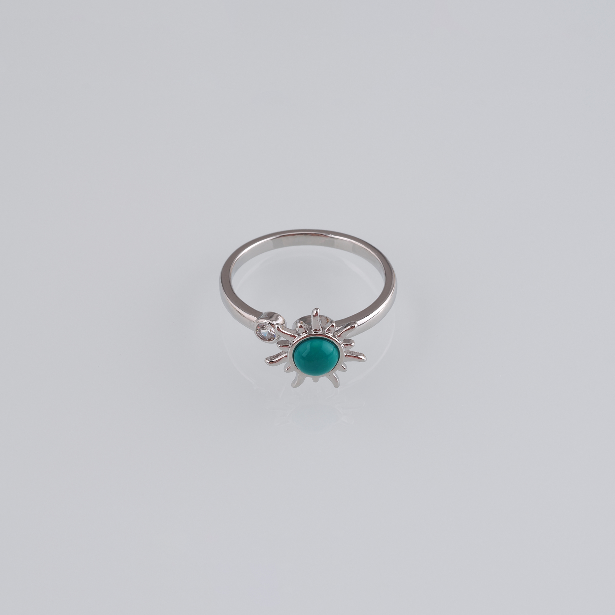 18K Gold Filled Sun Rings,CZ Rings,Adjustable Ring,Minimalist Ring,Open Ring,Gift for Her