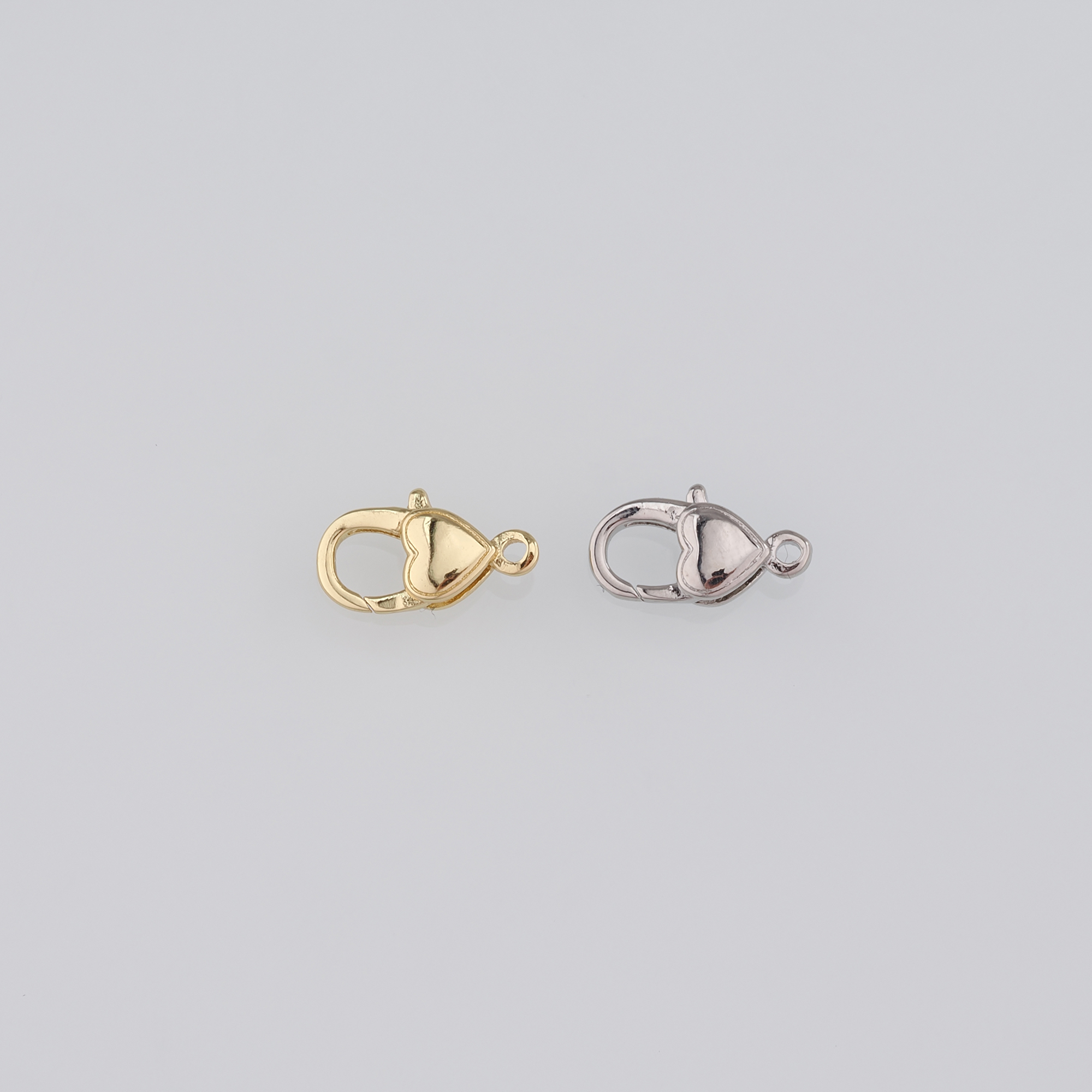 18K Gold Filled Lobster Claw Clasp,Heart Lobster Clasp Lock,Spring Buckle for DIY Jewelry Necklace Bracelet