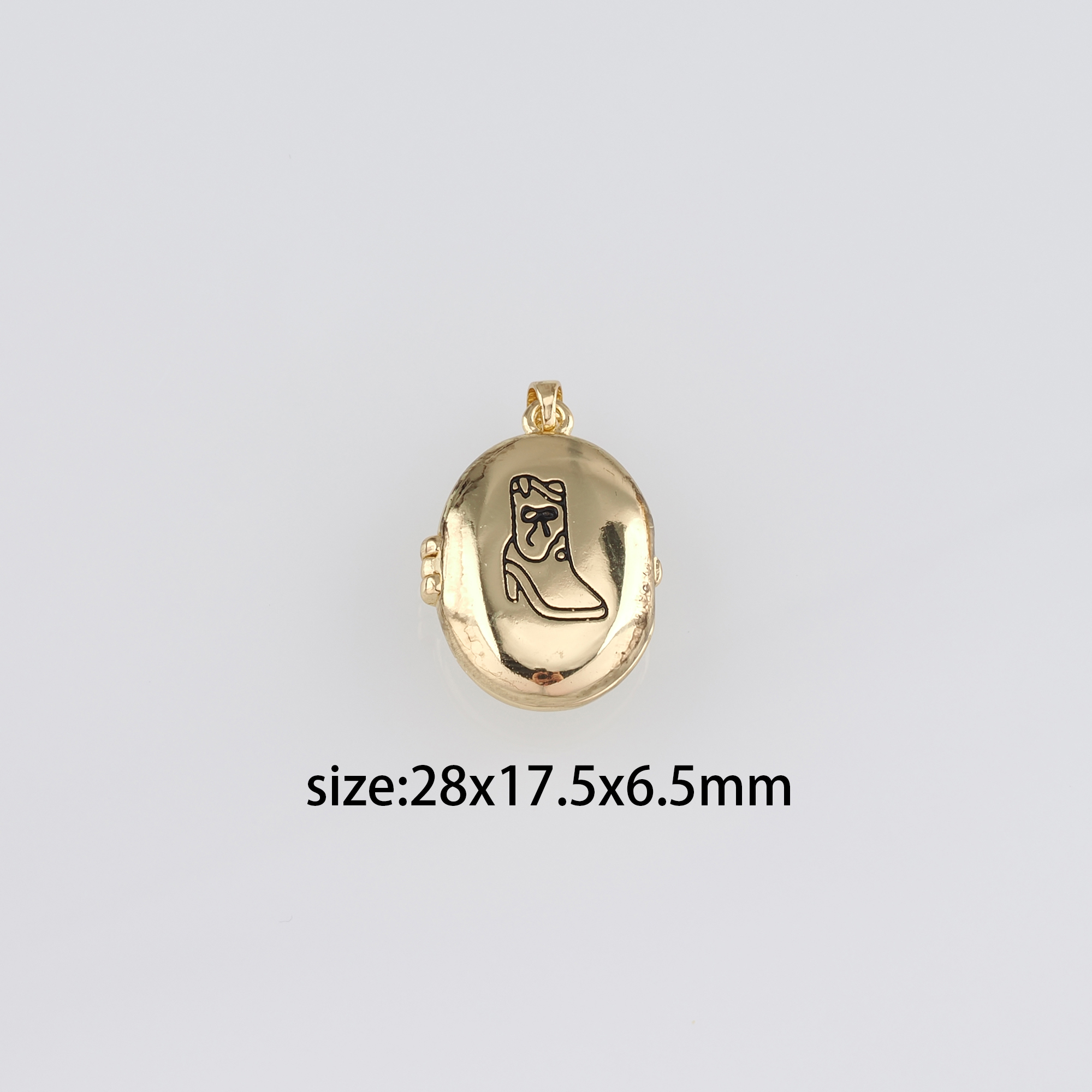 18K Gold Filled Cowboy Boots Pendant,Dainty Shoe Charm Earrings Necklace for DIY Jewelry Making Supply