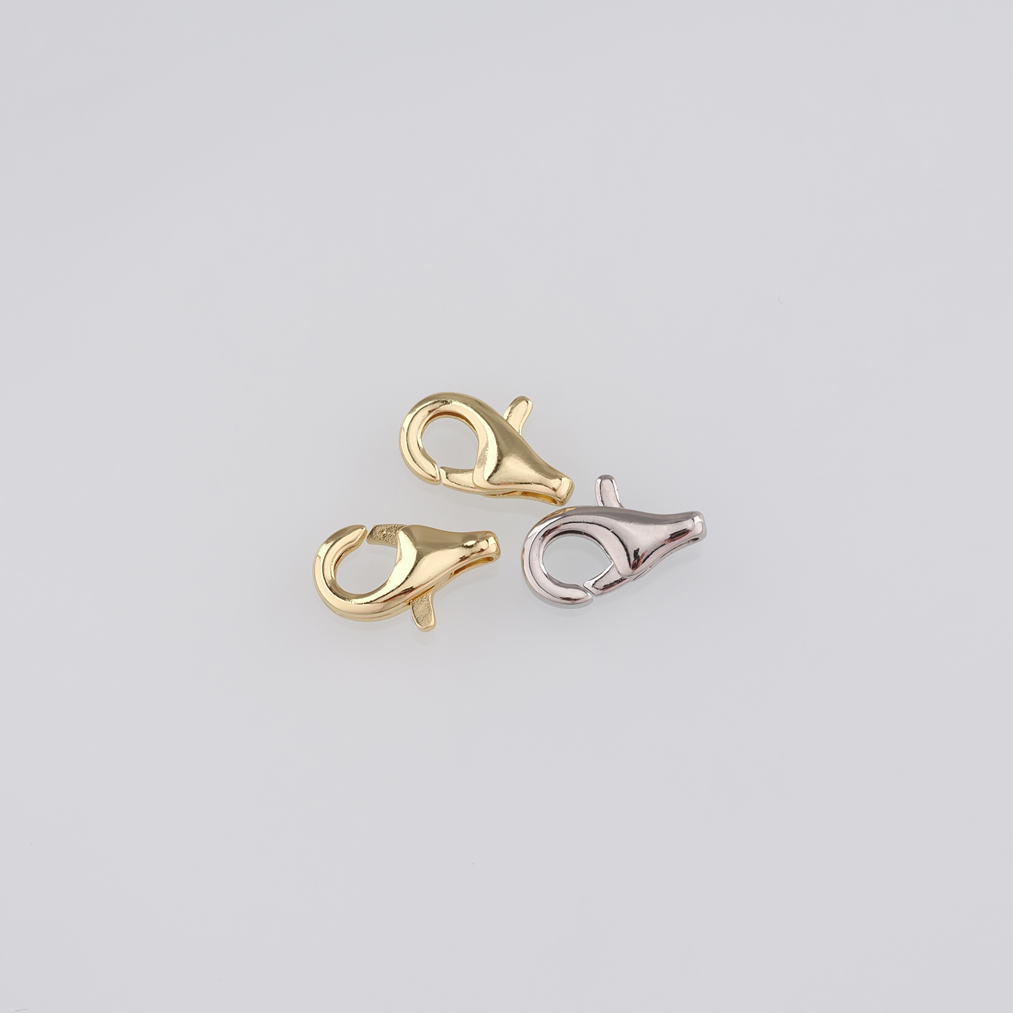 18K Gold Filled Lobster Claw Clasp,Lobster Clasp Lock,Spring Buckle for DIY Jewelry Necklace Bracelet