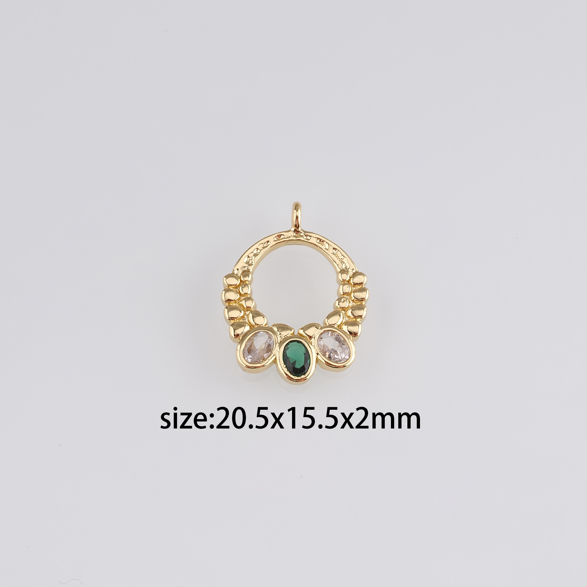 18K Gold Filled Geometric Pendant,Dainty Geometric Charm Earrings Necklace for DIY Jewelry Making Supply