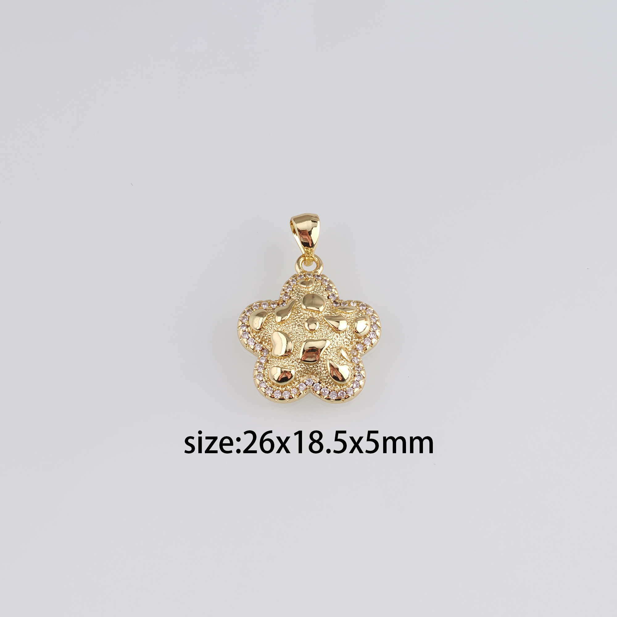 18K Gold Filled Star Pendant,Celestial Charm Earrings Necklace for DIY Jewelry Making Supply