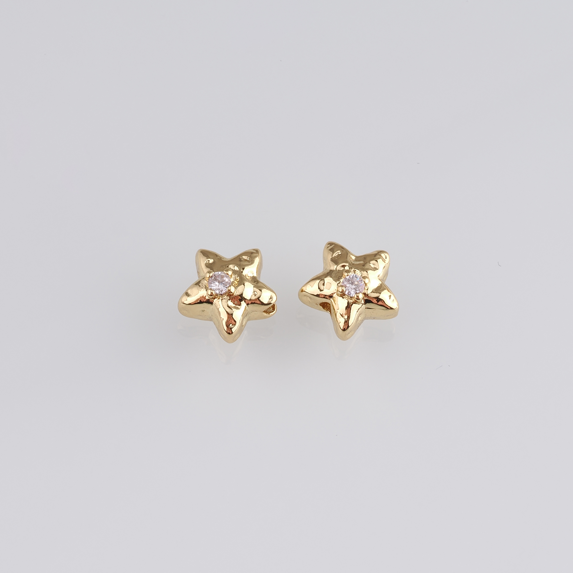 18K Gold Filled Star Spacer Beads,Dainty Star Beads for Bracelet Jewelry Necklace Making Supply