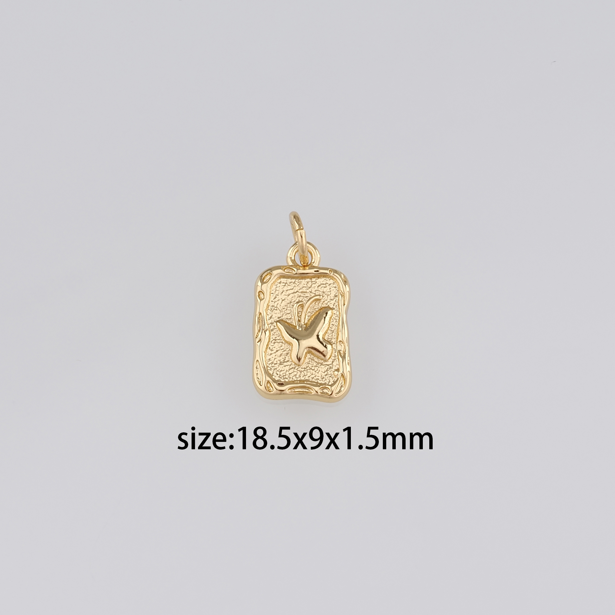 18K Gold Filled Butterfly Pendant,Butterfly Charm Earrings Necklace for DIY Jewelry Making Supply