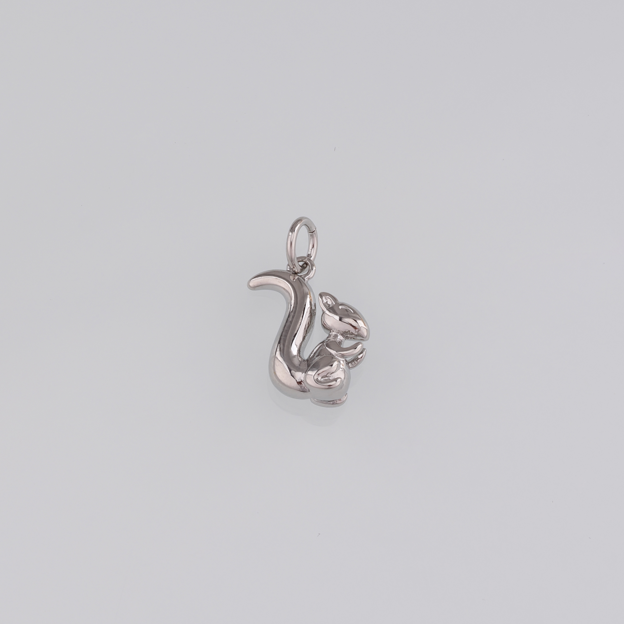 18K Gold Filled Squirrel Pendant,Animal Charm Earrings Necklace for DIY Jewelry Making Supply