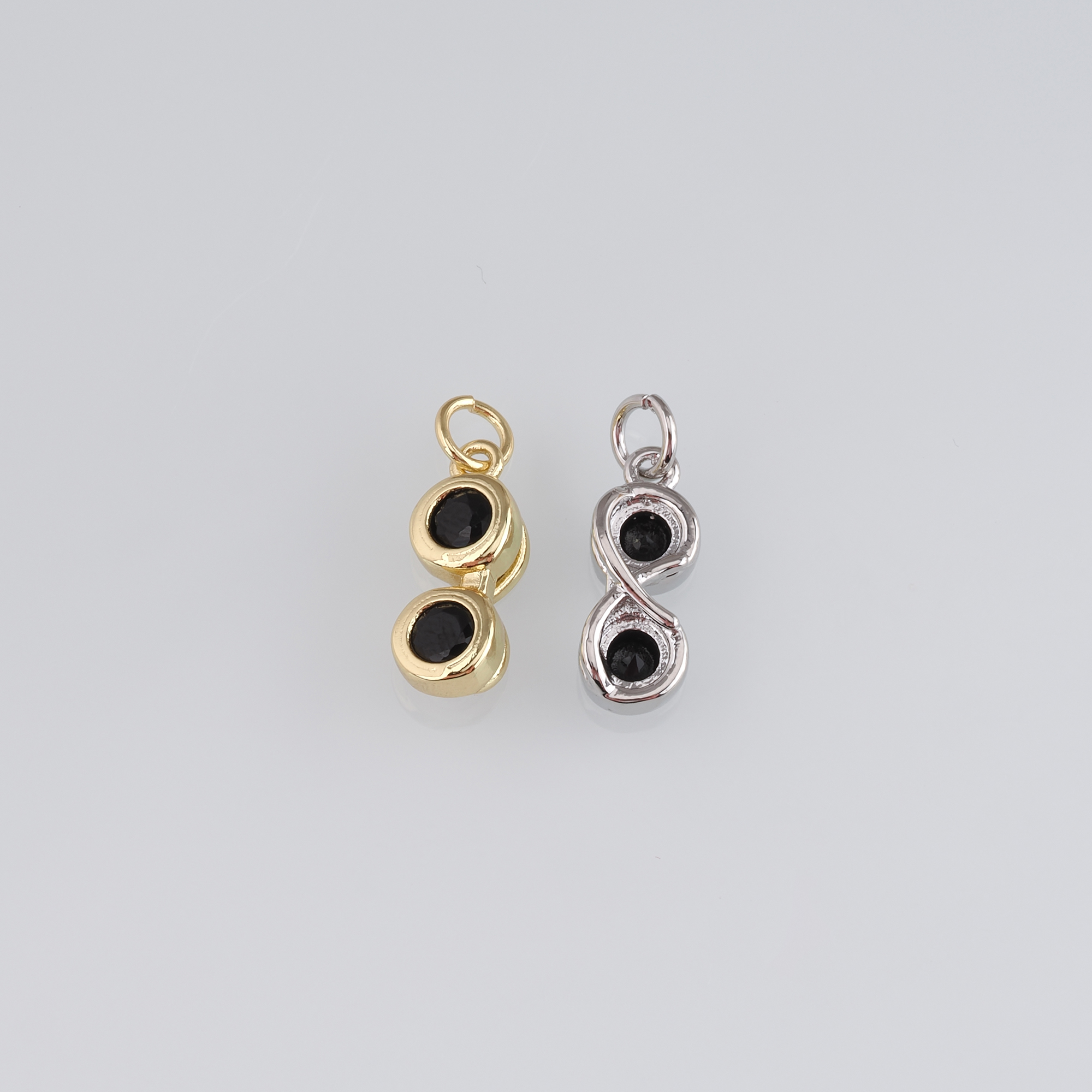 18K Gold Filled Sunglasses Pendant,Enamel Sunglasses Charm Earrings Necklace for DIY Jewelry Making Supply
