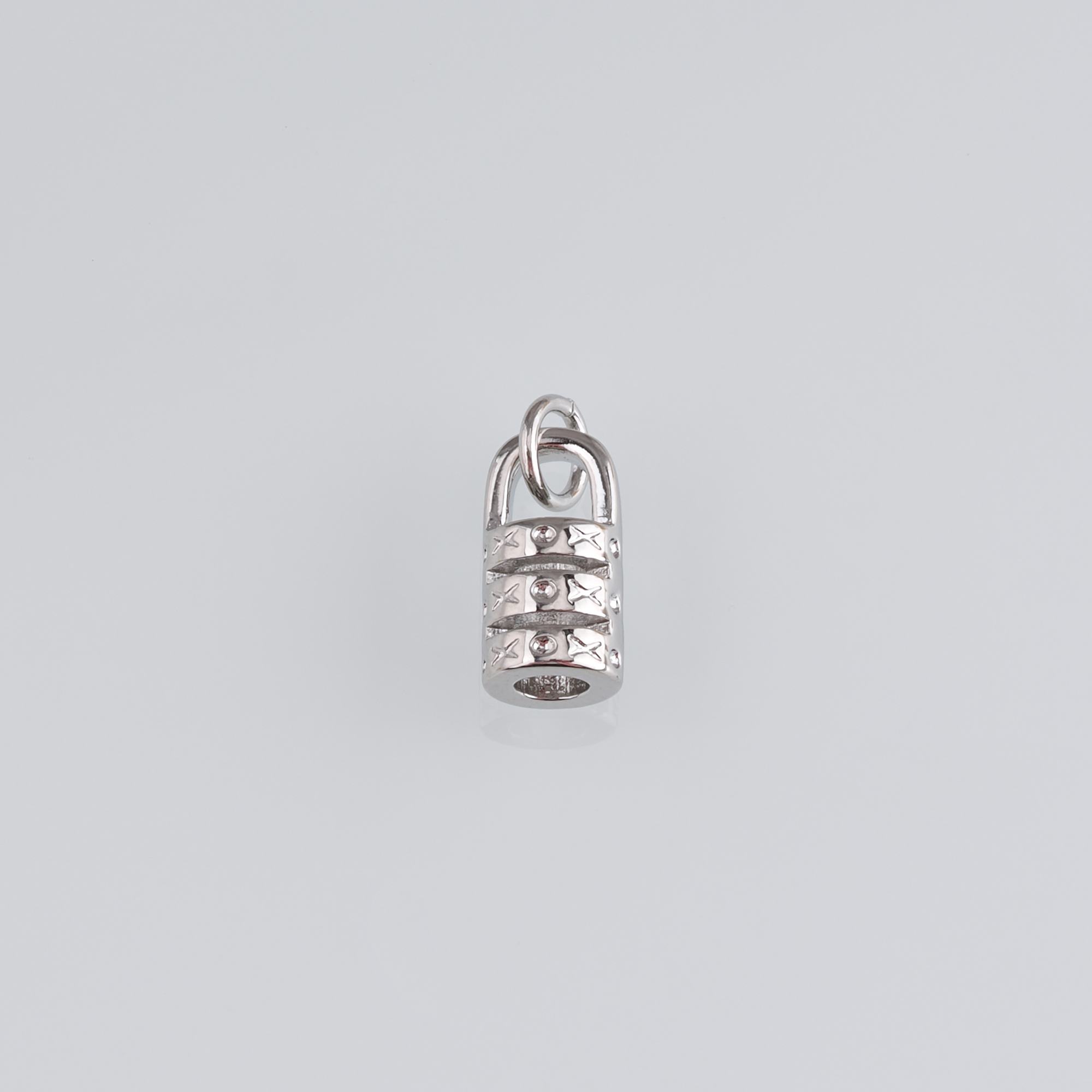 18K Gold Filled Lock Pendant,Dainty Lock Charm Earrings Necklace for DIY Jewelry Making Supply