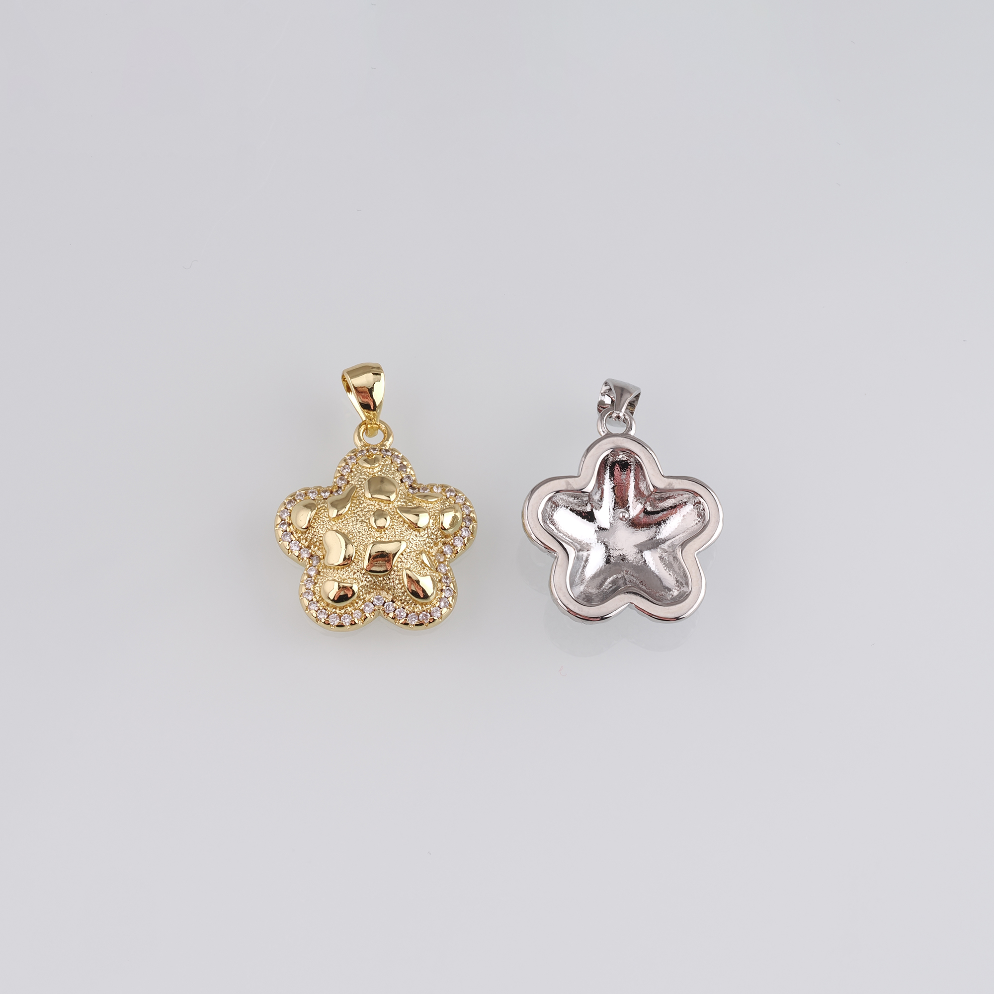 18K Gold Filled Star Pendant,Celestial Charm Earrings Necklace for DIY Jewelry Making Supply