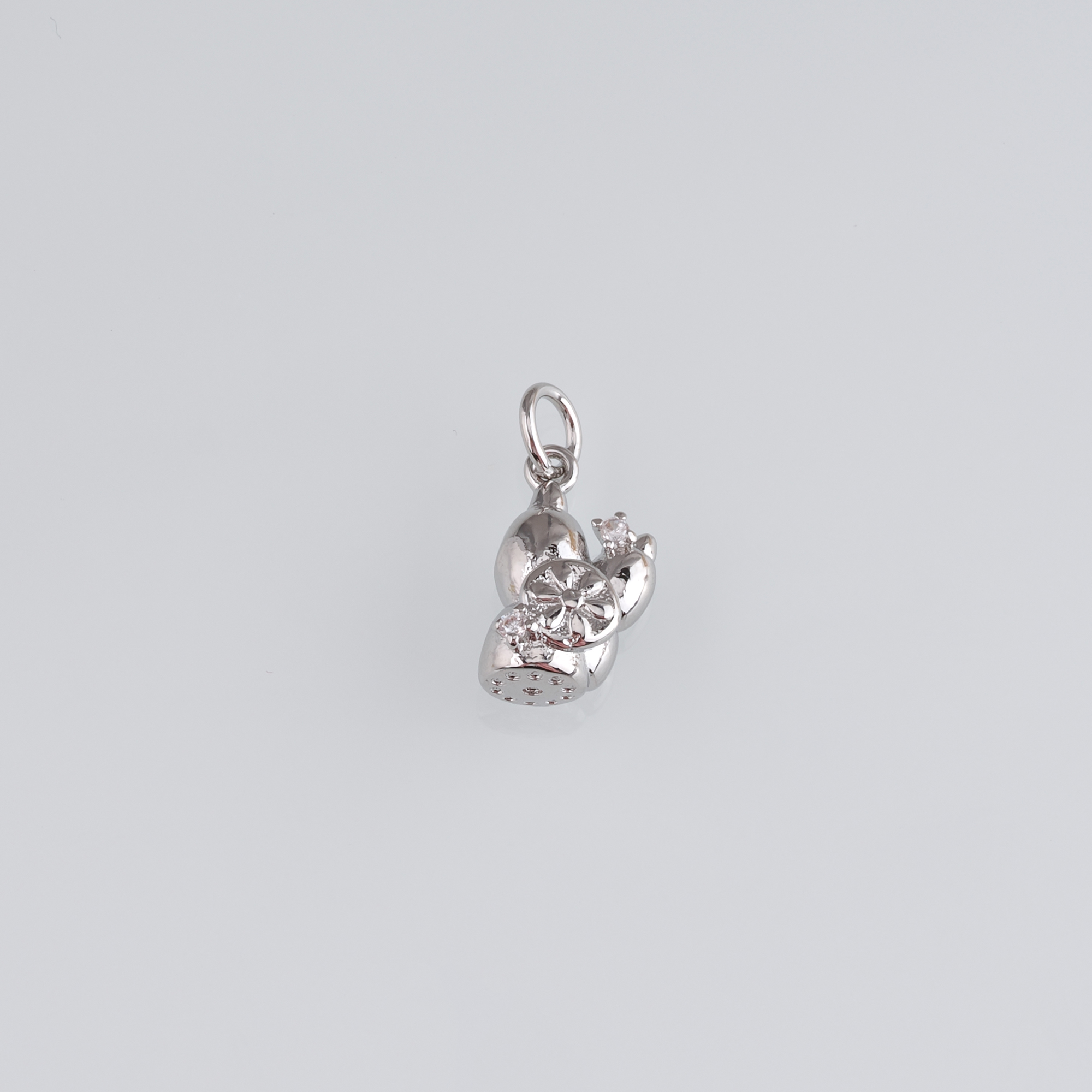 18K Gold Filled Lotus Root Pendant,Dainty Lotus Root Charm Earrings Necklace for DIY Jewelry Making Supply