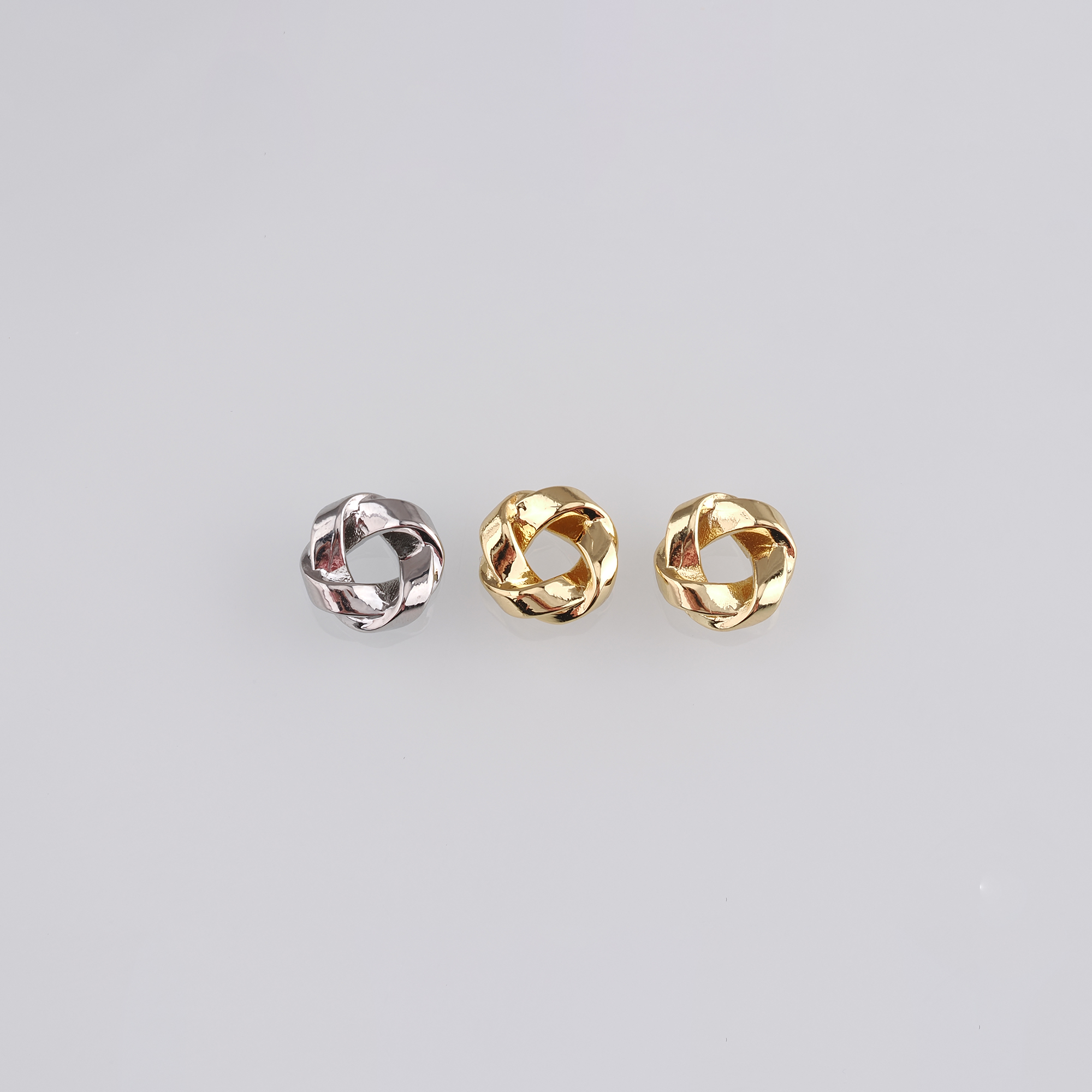 18K Gold Filled Spiral Beads,Twist Bead,Gold Knot Spacer Beads,DIY Jewelry Making Supply