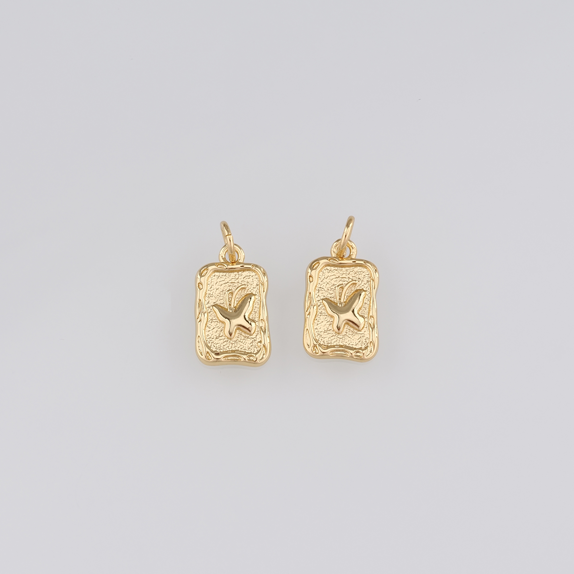 18K Gold Filled Butterfly Pendant,Butterfly Charm Earrings Necklace for DIY Jewelry Making Supply