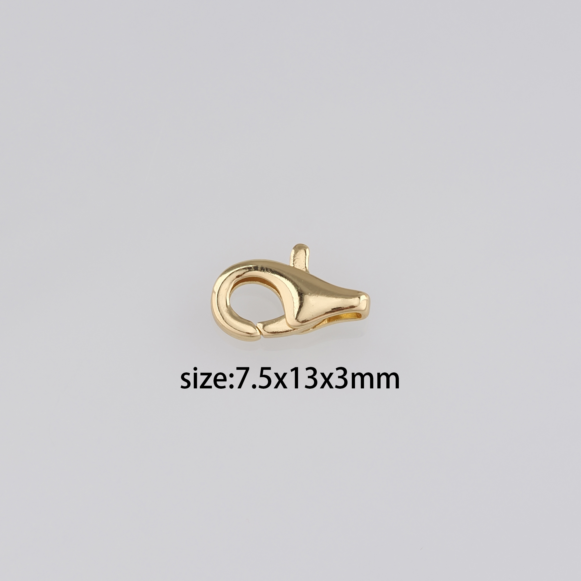 18K Gold Filled Lobster Claw Clasp,Lobster Clasp Lock,Spring Buckle for DIY Jewelry Necklace Bracelet