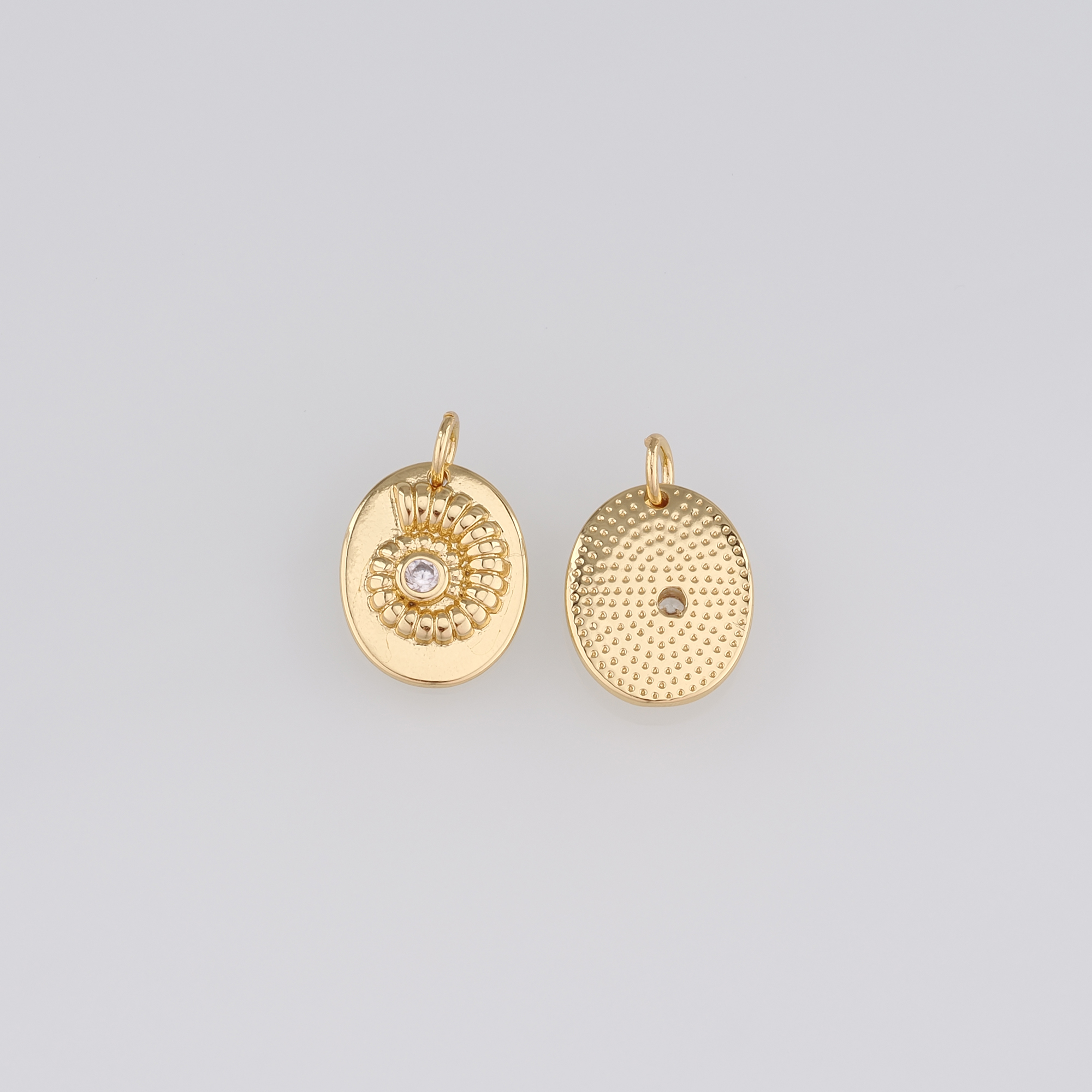 18K Gold Filled Conch Shell Pendant,Dainty Shell Charm Earrings Necklace for DIY Jewelry Making Supply