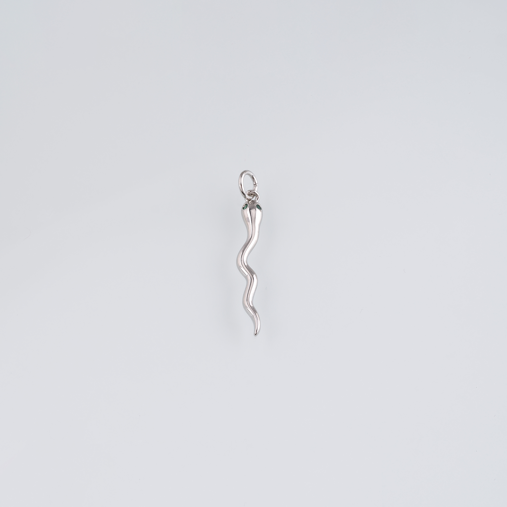 18K Gold Filled Snake Pendant,CZ Micro Pave Reptile Charm Earrings Necklace for DIY Jewelry Making Supply