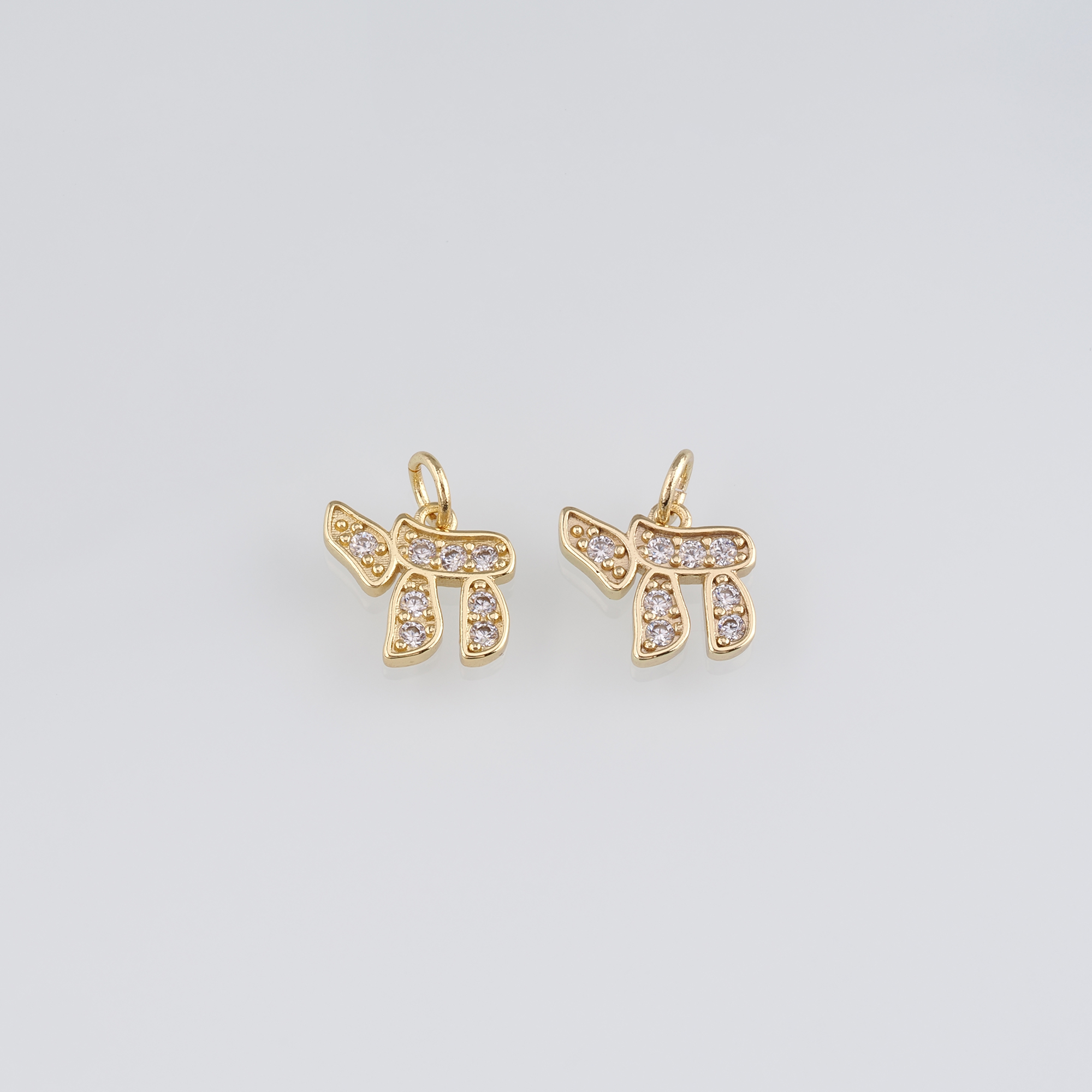 18K Gold Filled Dog Pendant,Dainty Dog Chamr Earrings Necklace for DIY Jewelry Making Supply