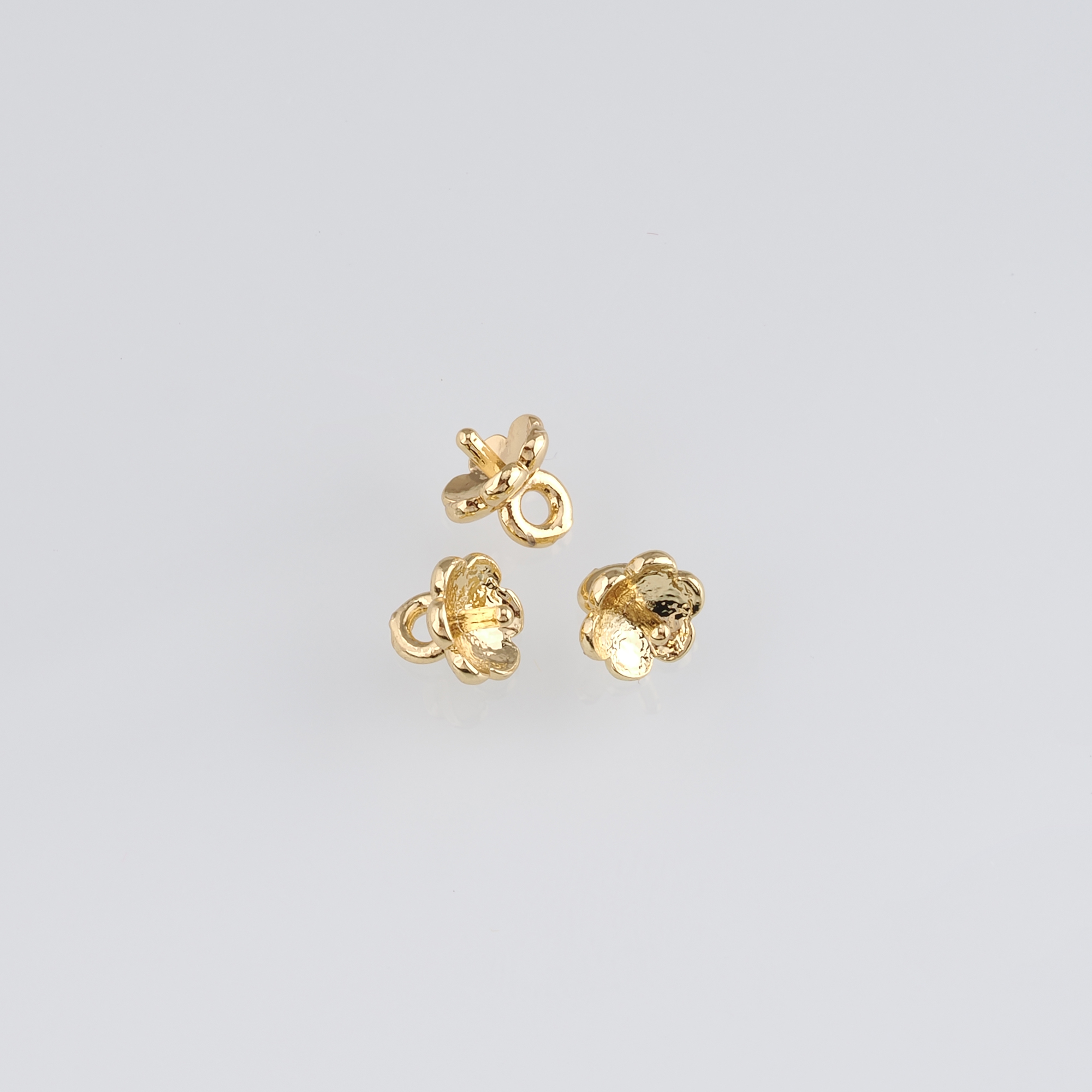 18K Gold Filled Bead Caps,Flower Bead Caps for Bracelet Jewelry Necklace Making Supply