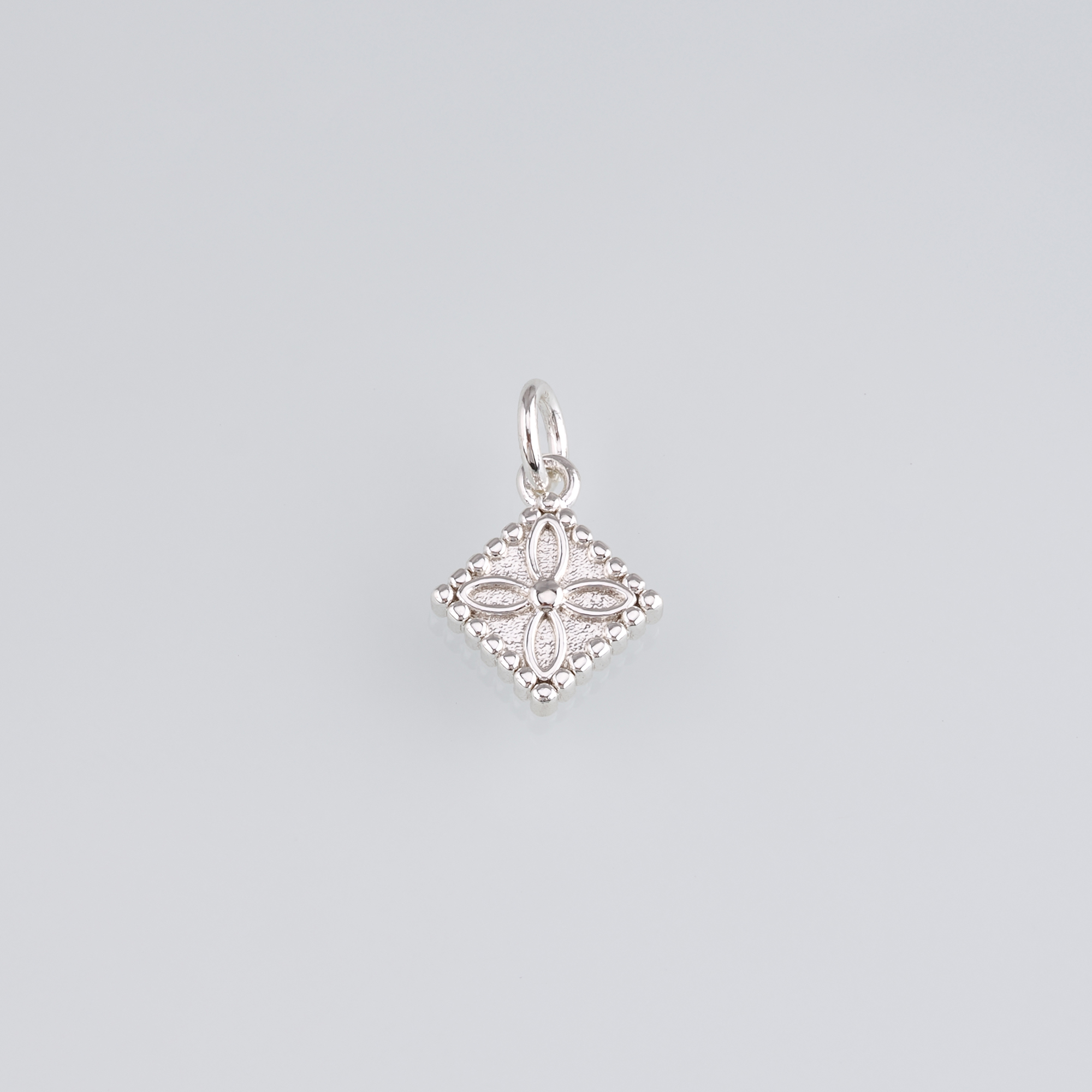 18K Gold Filled Flower Pendant,Dainty Flower Charm Earrings Necklace for DIY Jewelry Making Supply