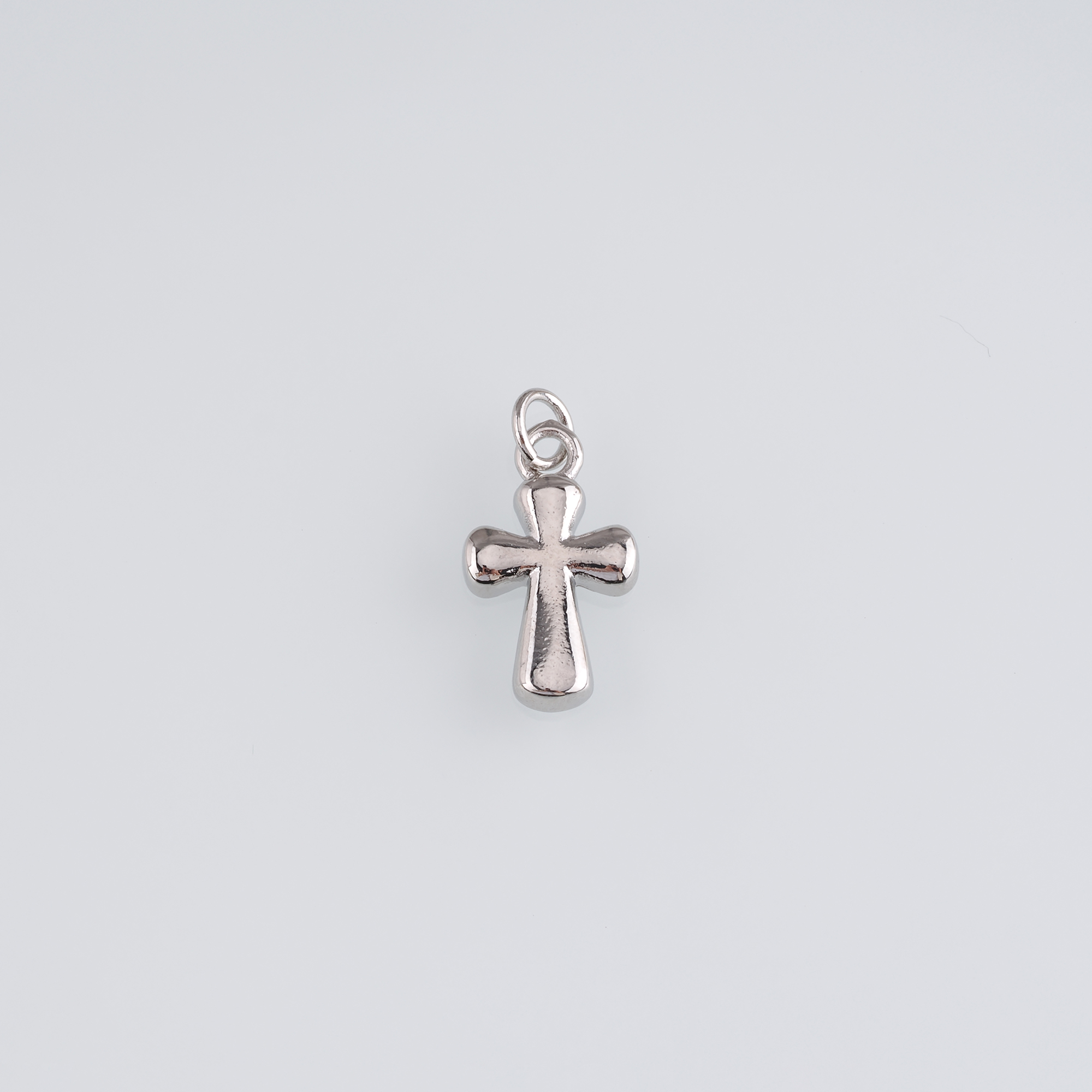 18K Gold Filled Cross Pendant,Religious Charm Earrings Necklace for DIY Jewelry Making Supply
