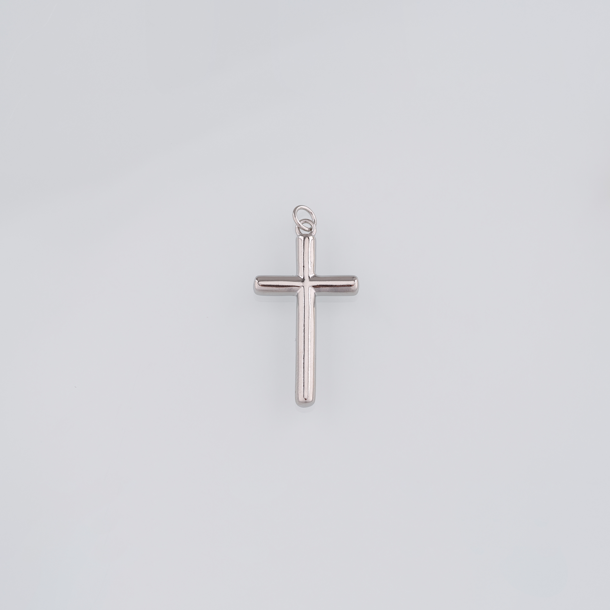 18K Gold Filled Cross Pendant,Religious Charm Earrings Necklace for DIY Jewelry Making Supply