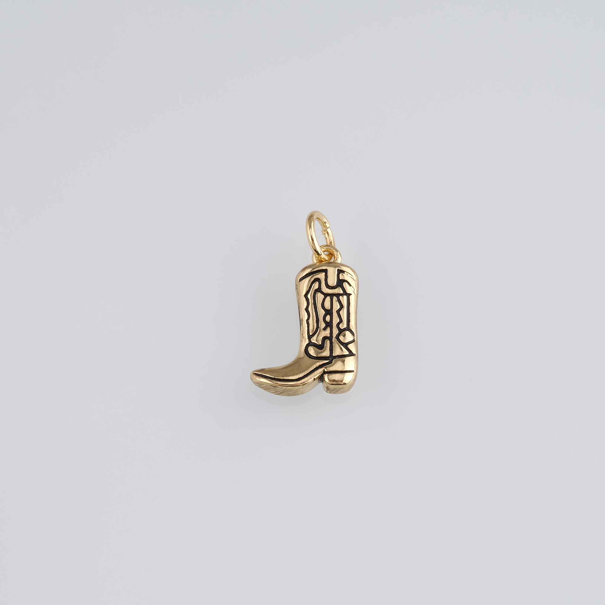 18K Gold Filled Cowboy Boots Pendant,Enamel Shoe Charm Earrings Necklace for DIY Jewelry Making Supply
