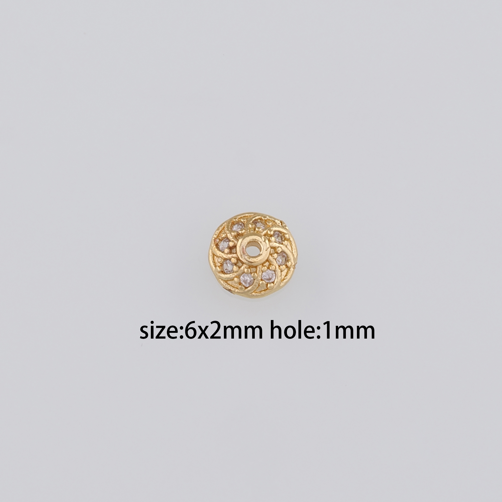 20Pcs 18K Gold Filled Flower Bead Caps,Pearl Caps,Dainty Flower Caps,DIY Jewelry Making Supply